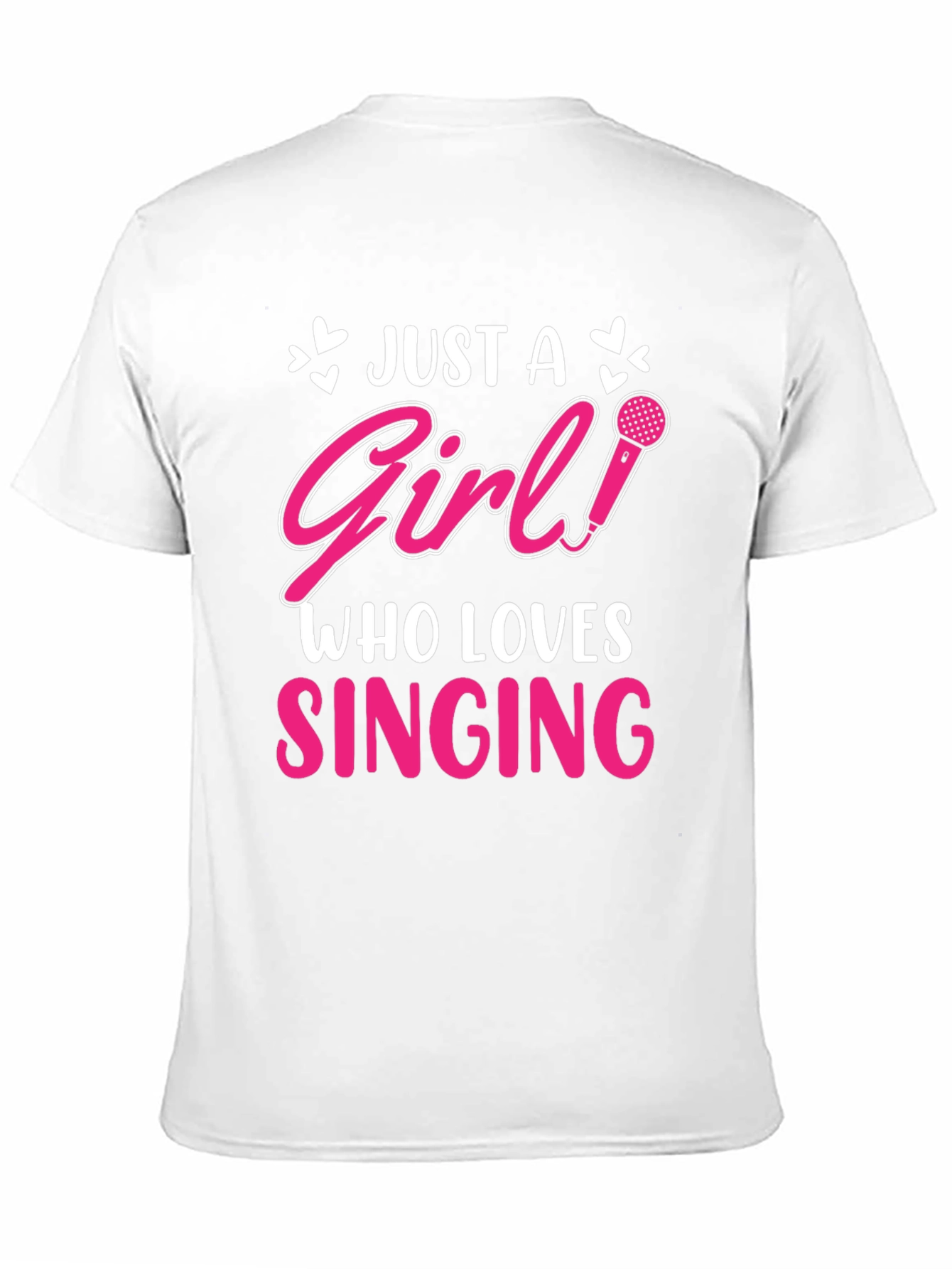 Just a Girl Who Loves Singing Black T-Shirt
