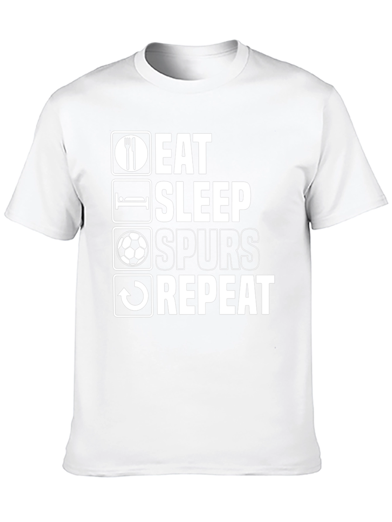 Eat Sleep Spurs Repeat Black T-Shirt