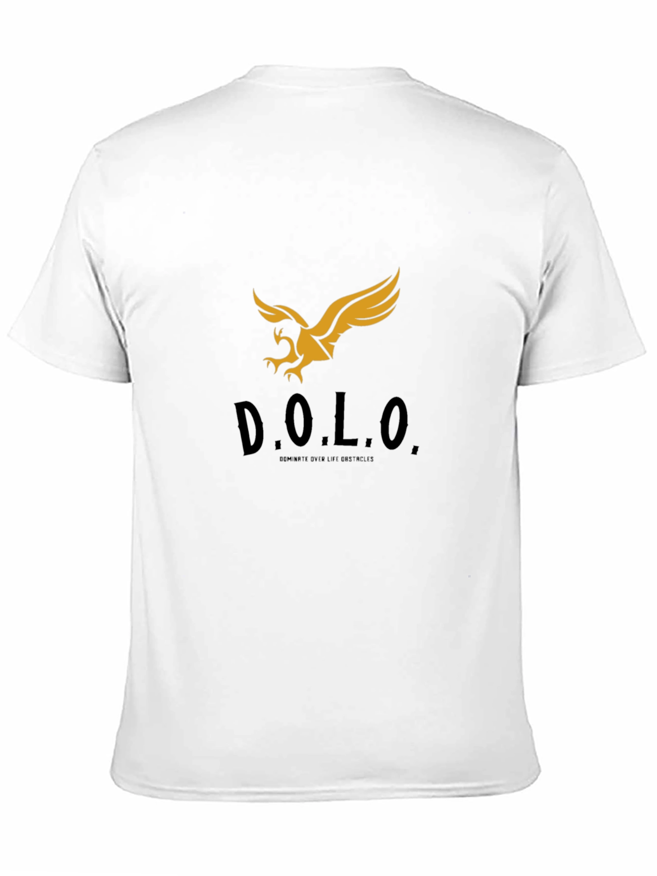 Black T-Shirt with Gold Eagle Graphic