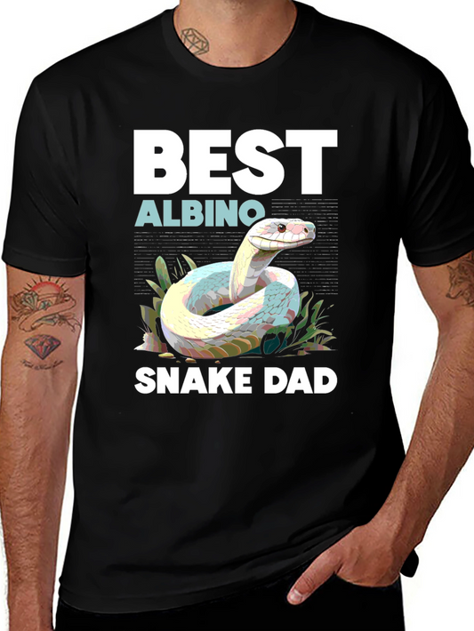 Best Albino Snake Dad T-Shirt