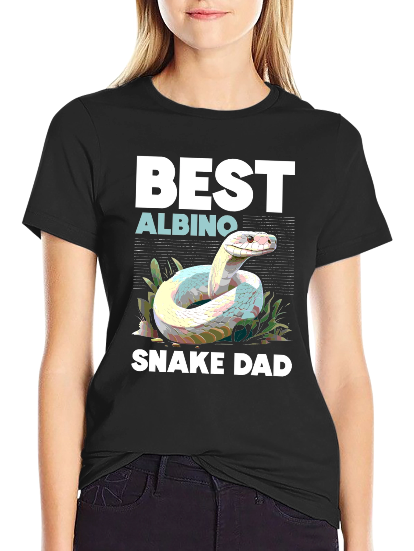 Best Albino Snake Dad T-Shirt