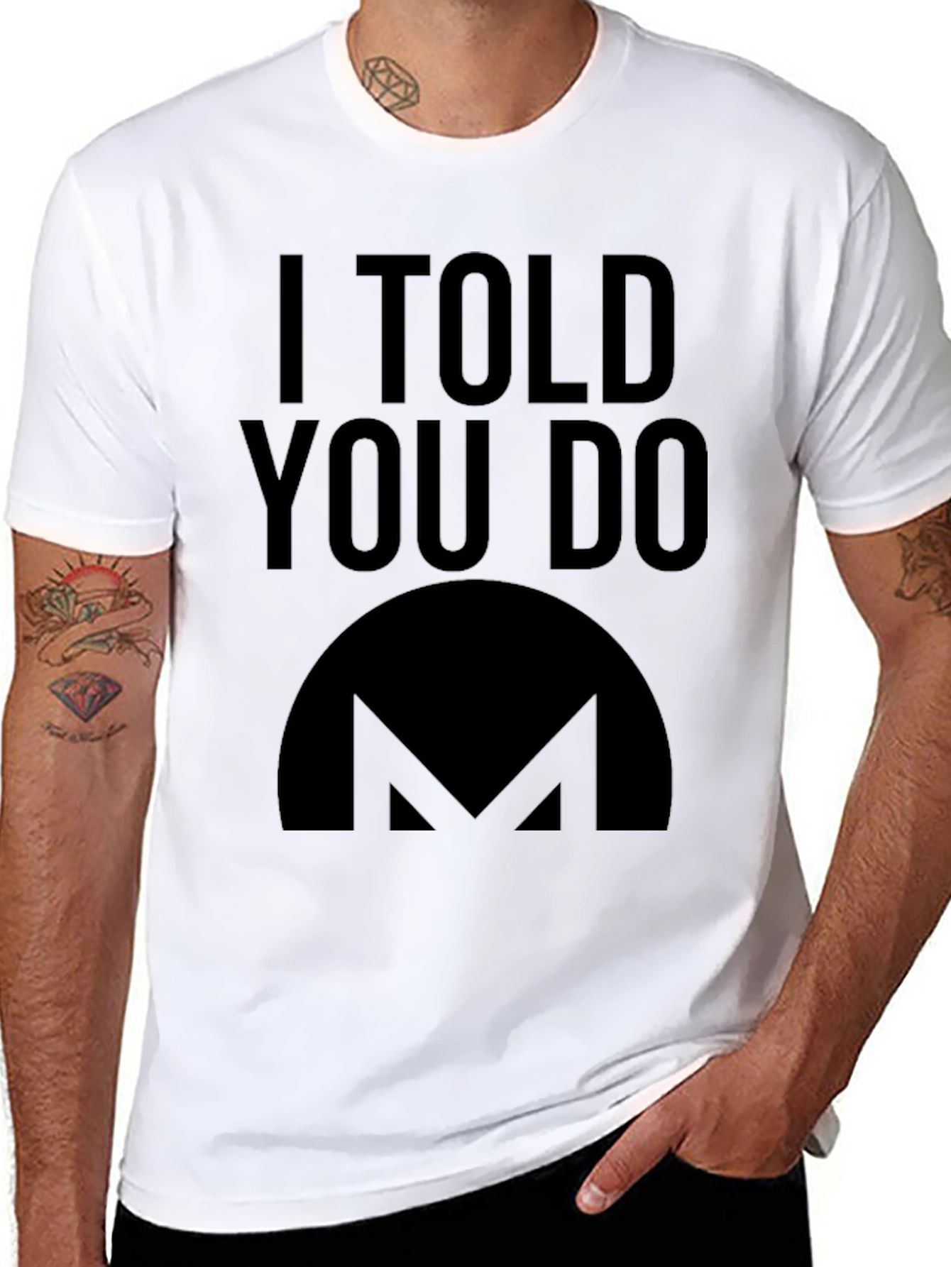 I Told You Do Crypto T-Shirt - Black