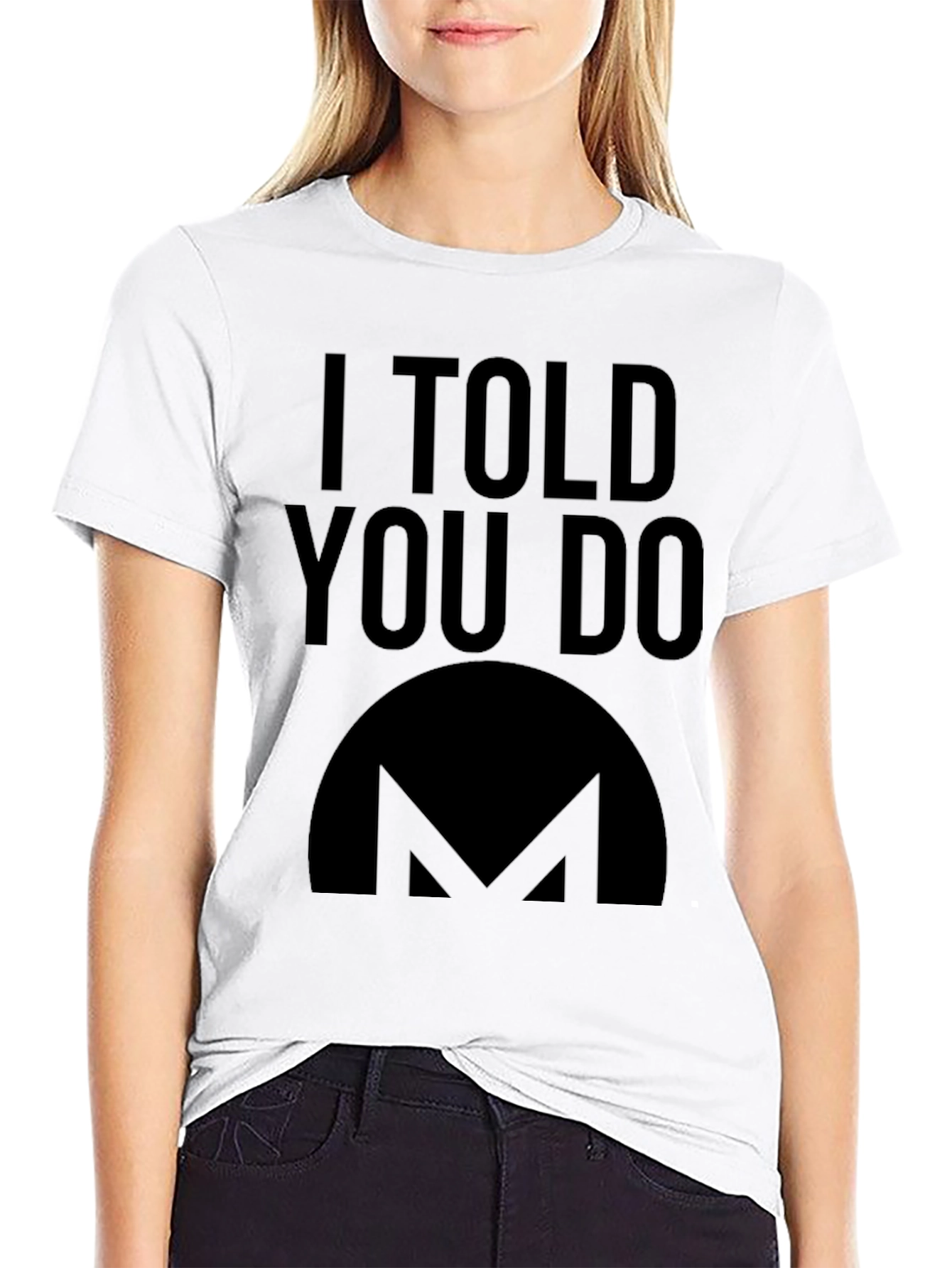 I Told You Do Crypto T-Shirt - Black
