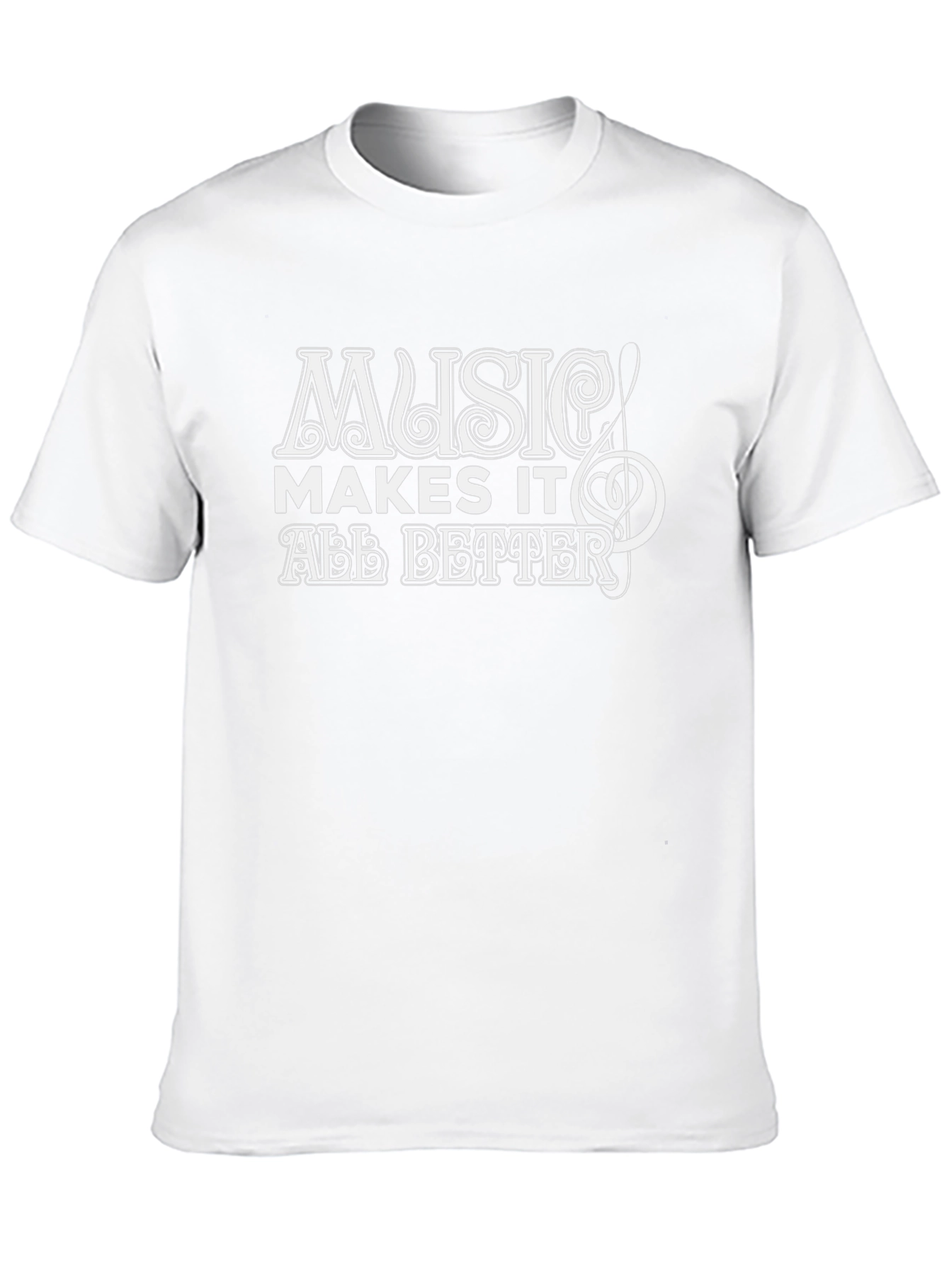 Music Makes It All Better Black Graphic Tee