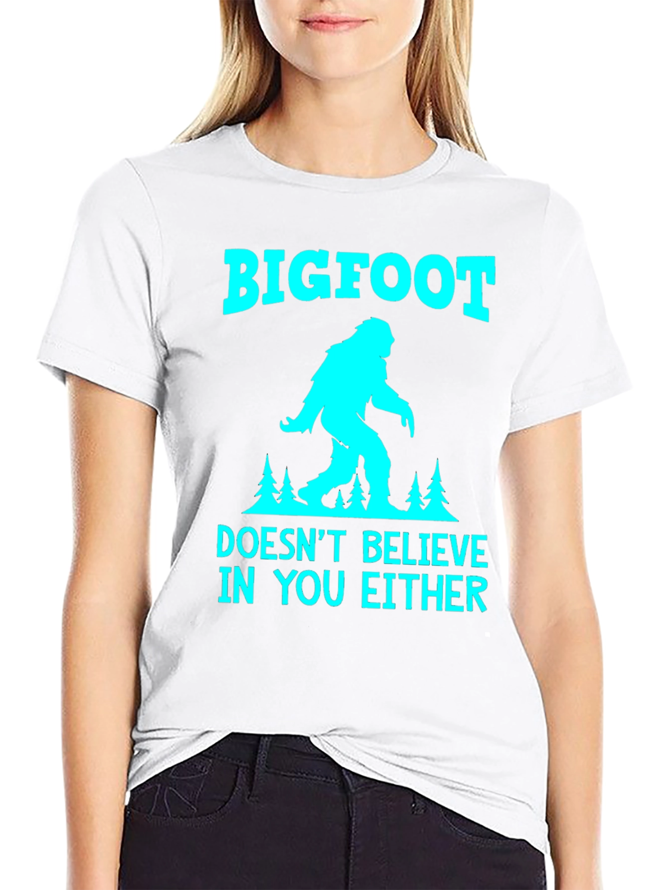 Bigfoot Believer Tee - Novelty Graphic T-Shirt