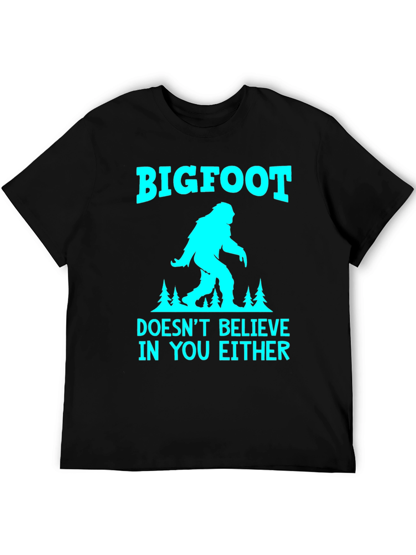 Bigfoot Believer Tee - Novelty Graphic T-Shirt
