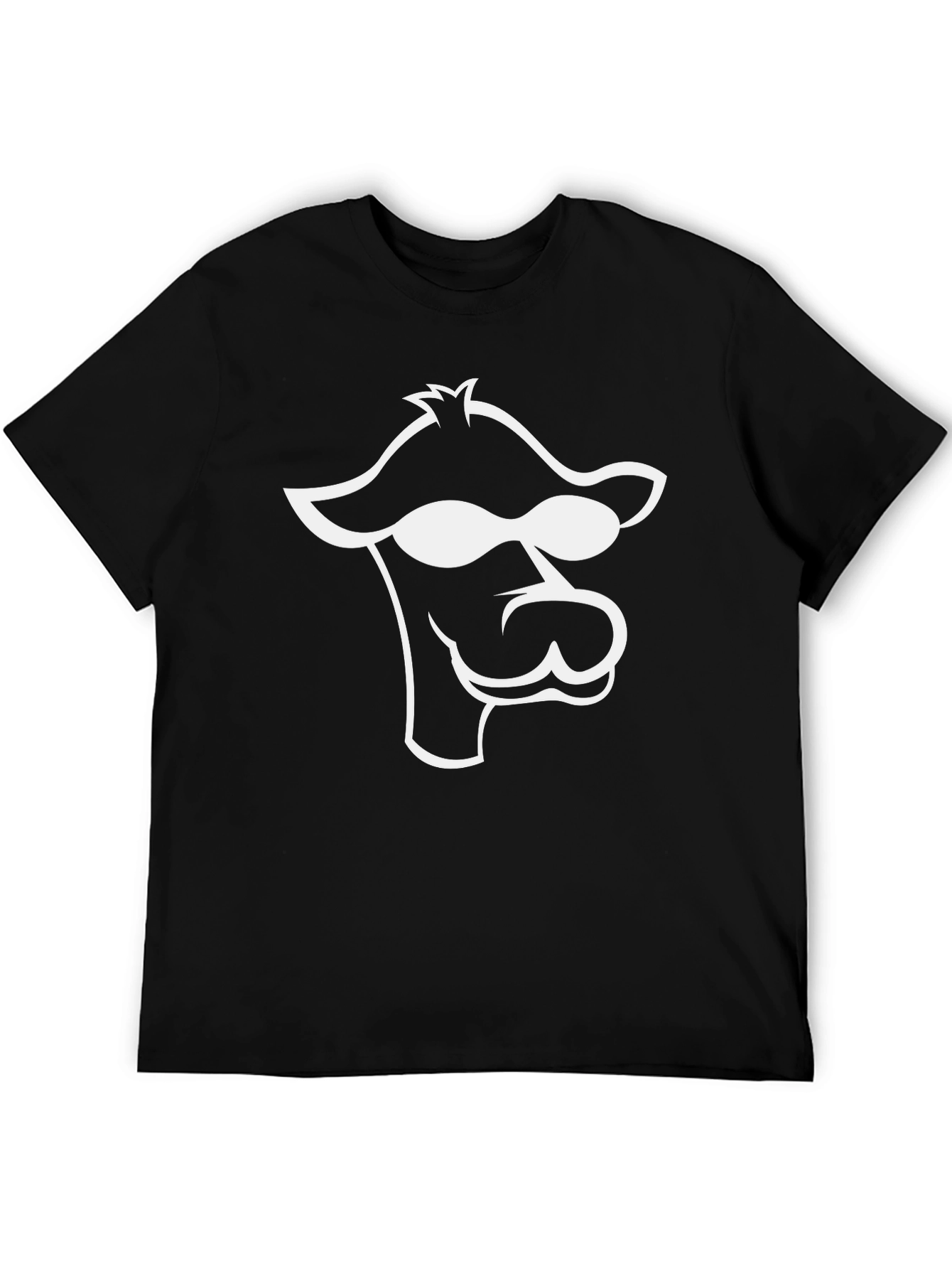 Cool Camel Graphic Tee - Black Cotton T-Shirt
