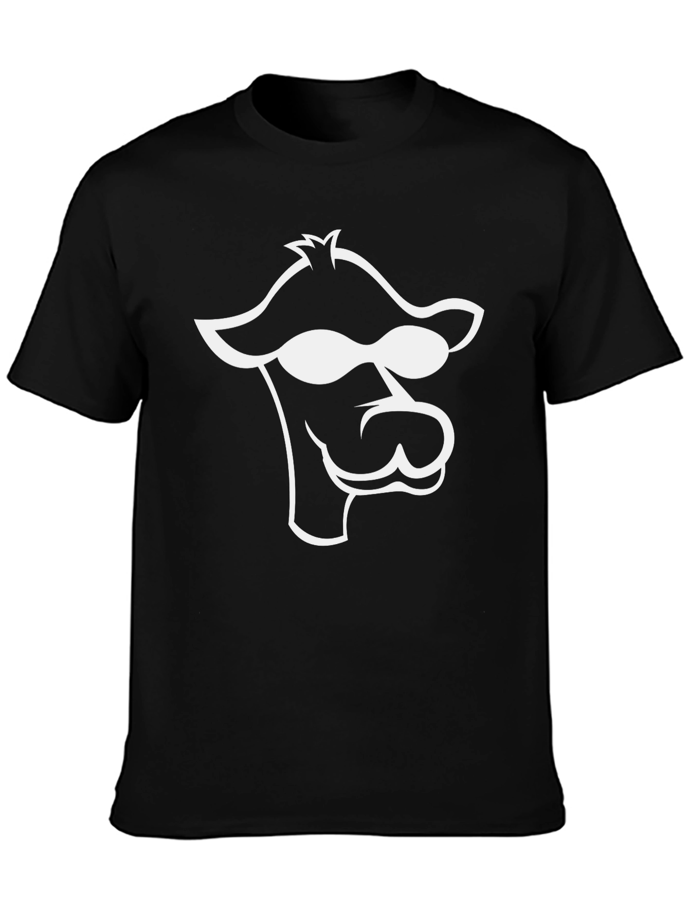 Cool Camel Graphic Tee - Black Cotton T-Shirt