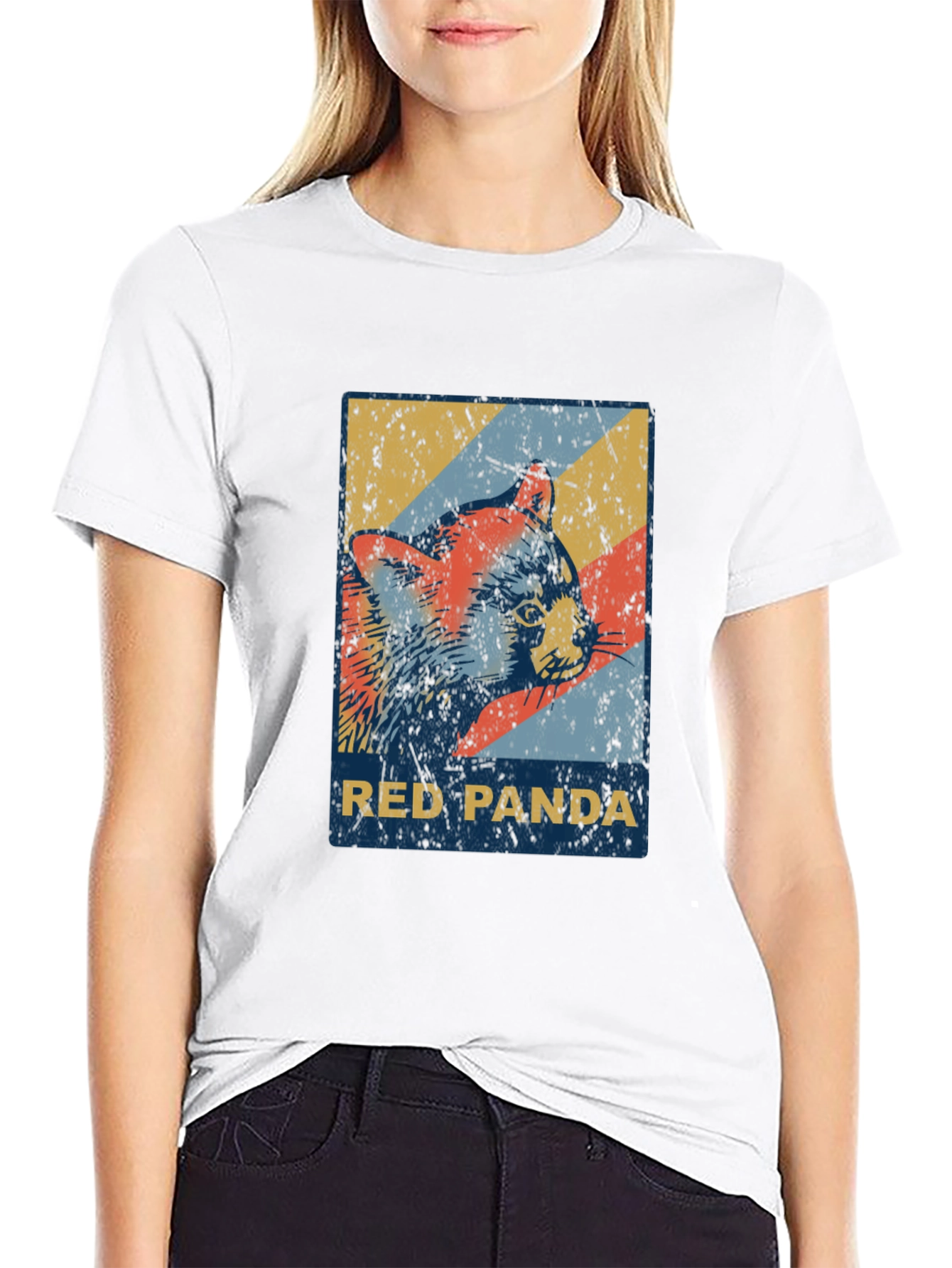 Retro Red Panda Graphic Tee - Unisex