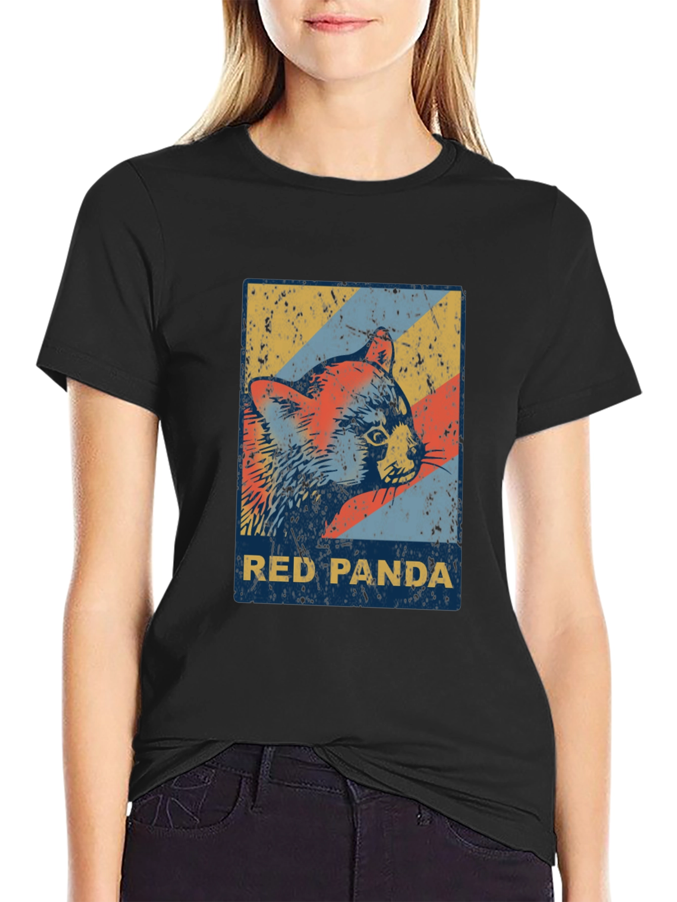 Retro Red Panda Graphic Tee - Unisex