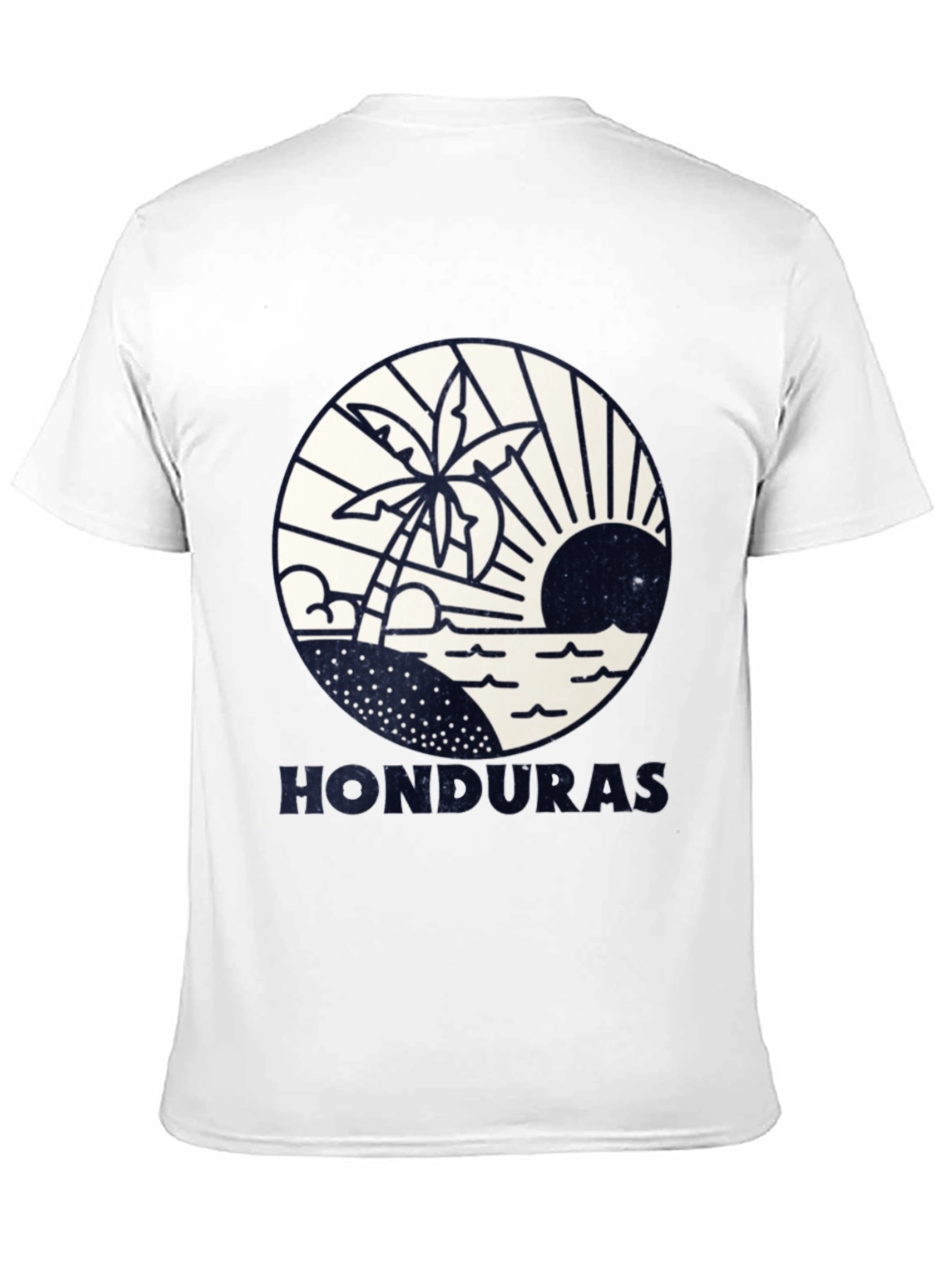 Honduras Beach Scene Graphic Tee - Island Vacation Shirt