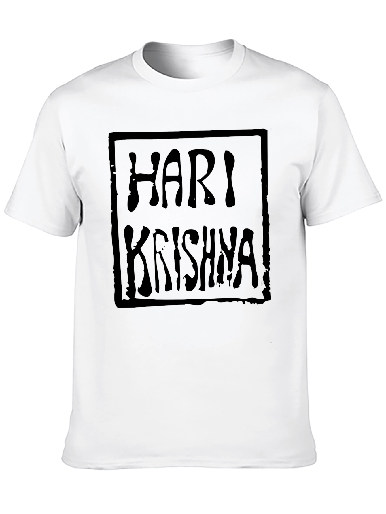 Hari Krishna Graphic Tee - Soft Cotton Blend Shirt
