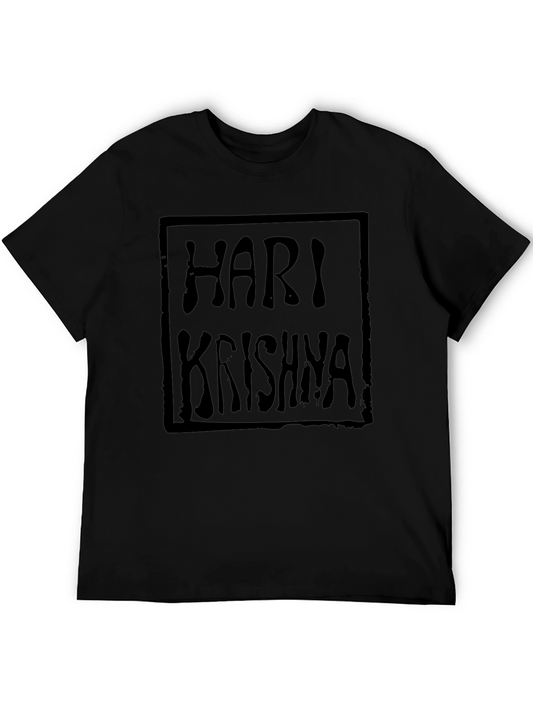Hari Krishna Graphic Tee - Soft Cotton Blend Shirt