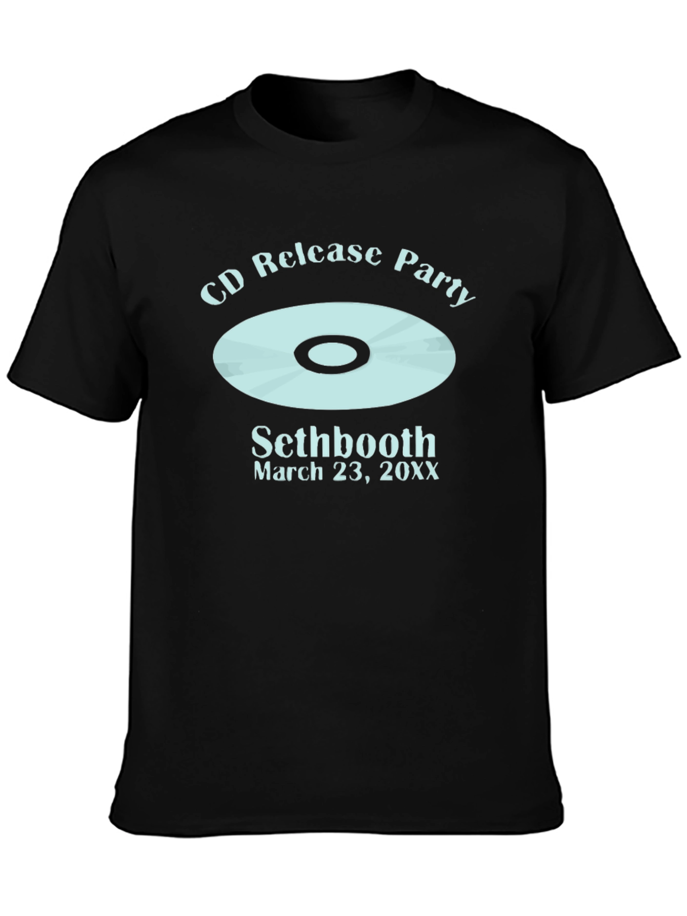 Sethbooth CD Release Party Black T-Shirt