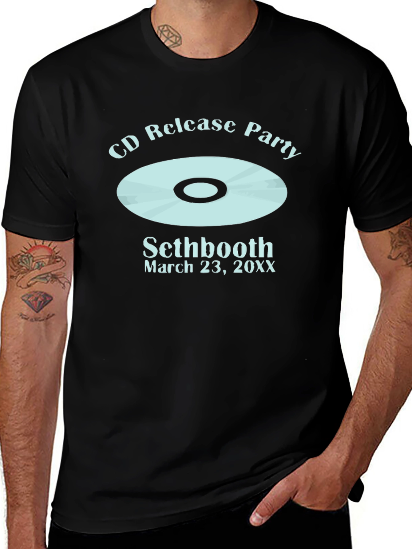 Sethbooth CD Release Party Black T-Shirt