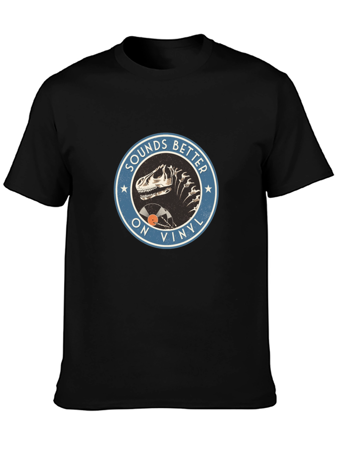 Sounds Better On Vinyl T-Rex Mens T-Shirt