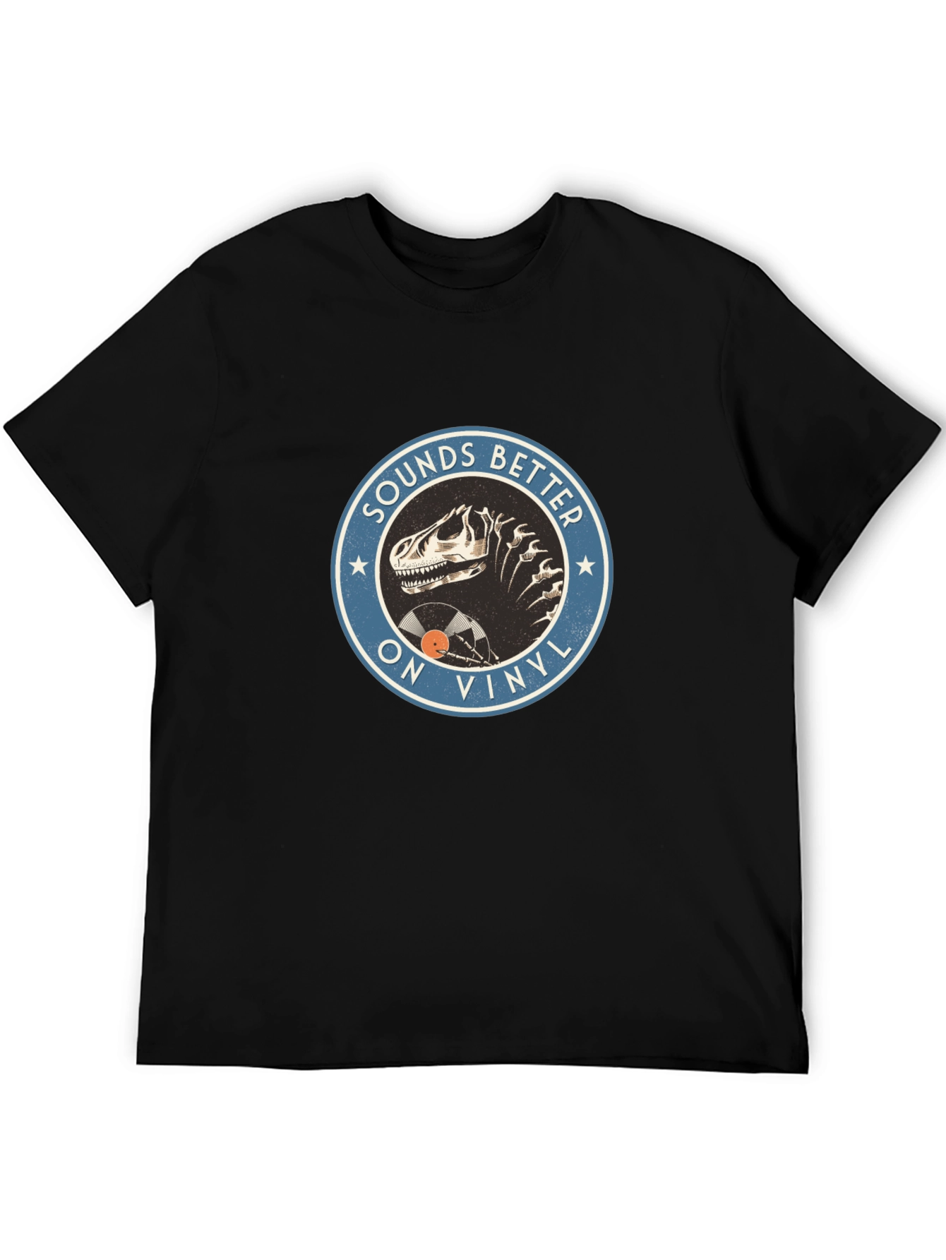 Sounds Better On Vinyl T-Rex Mens T-Shirt