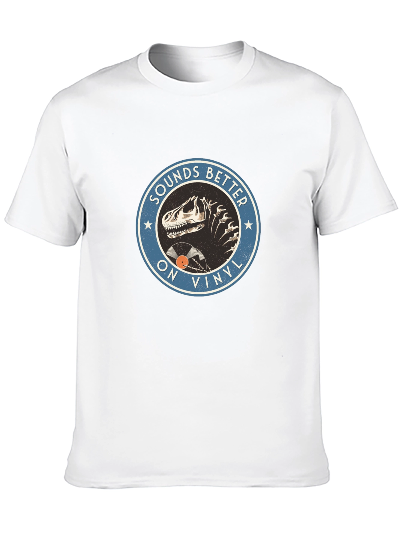 Sounds Better On Vinyl T-Rex Mens T-Shirt
