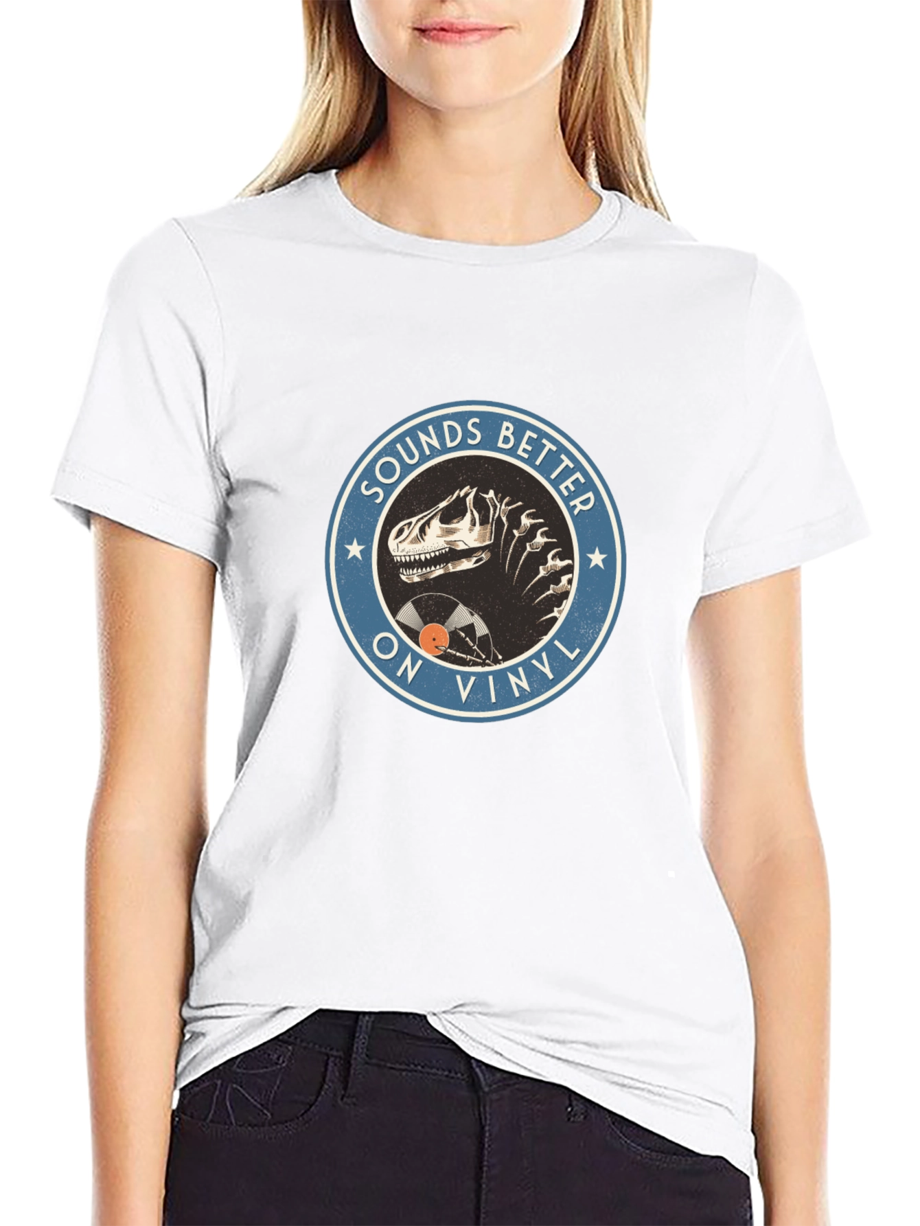 Sounds Better On Vinyl T-Rex Mens T-Shirt