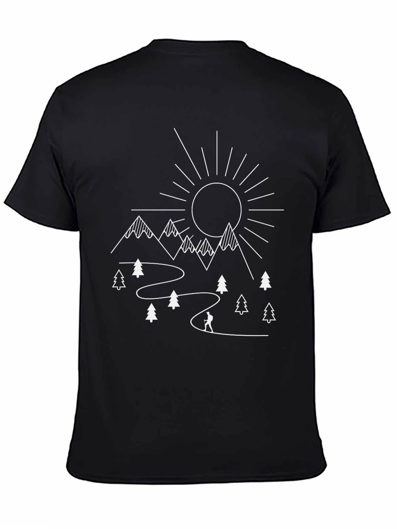 Mountain Adventure Graphic Tee - Black