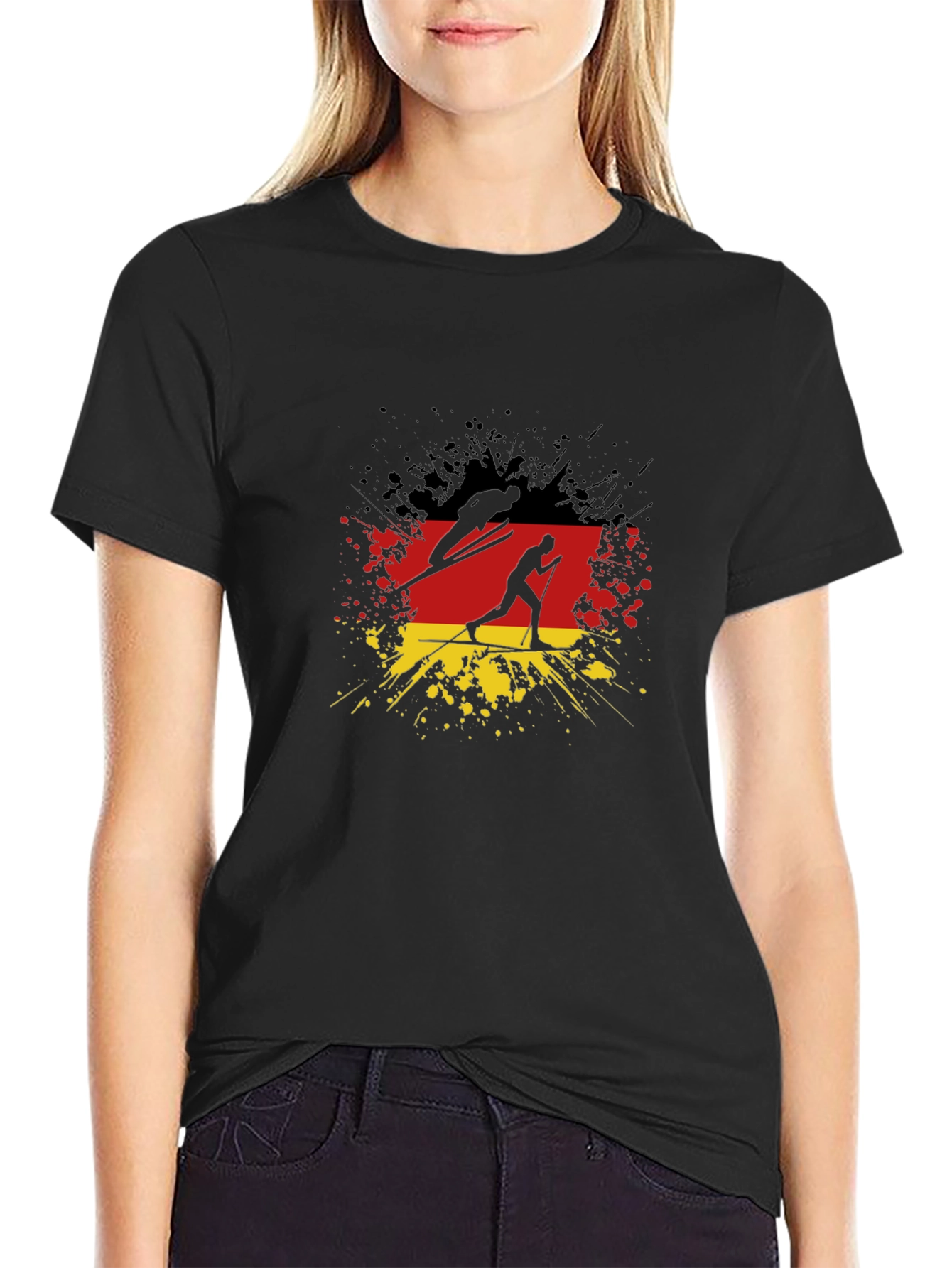 German Skier T-Shirt - Deutschland Winter Sports Tee