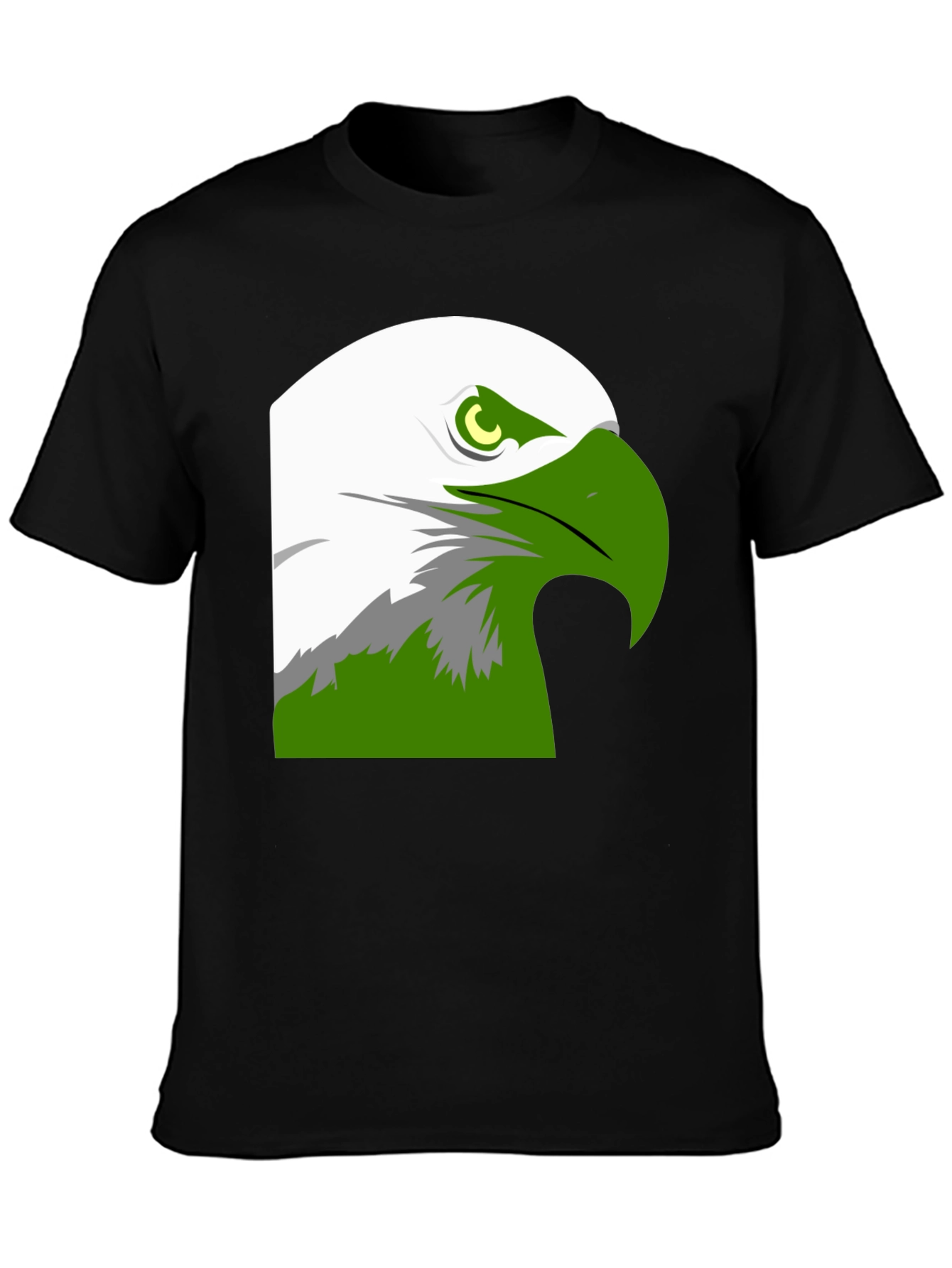 Bold Eagle Graphic Tee - Black Cotton Blend