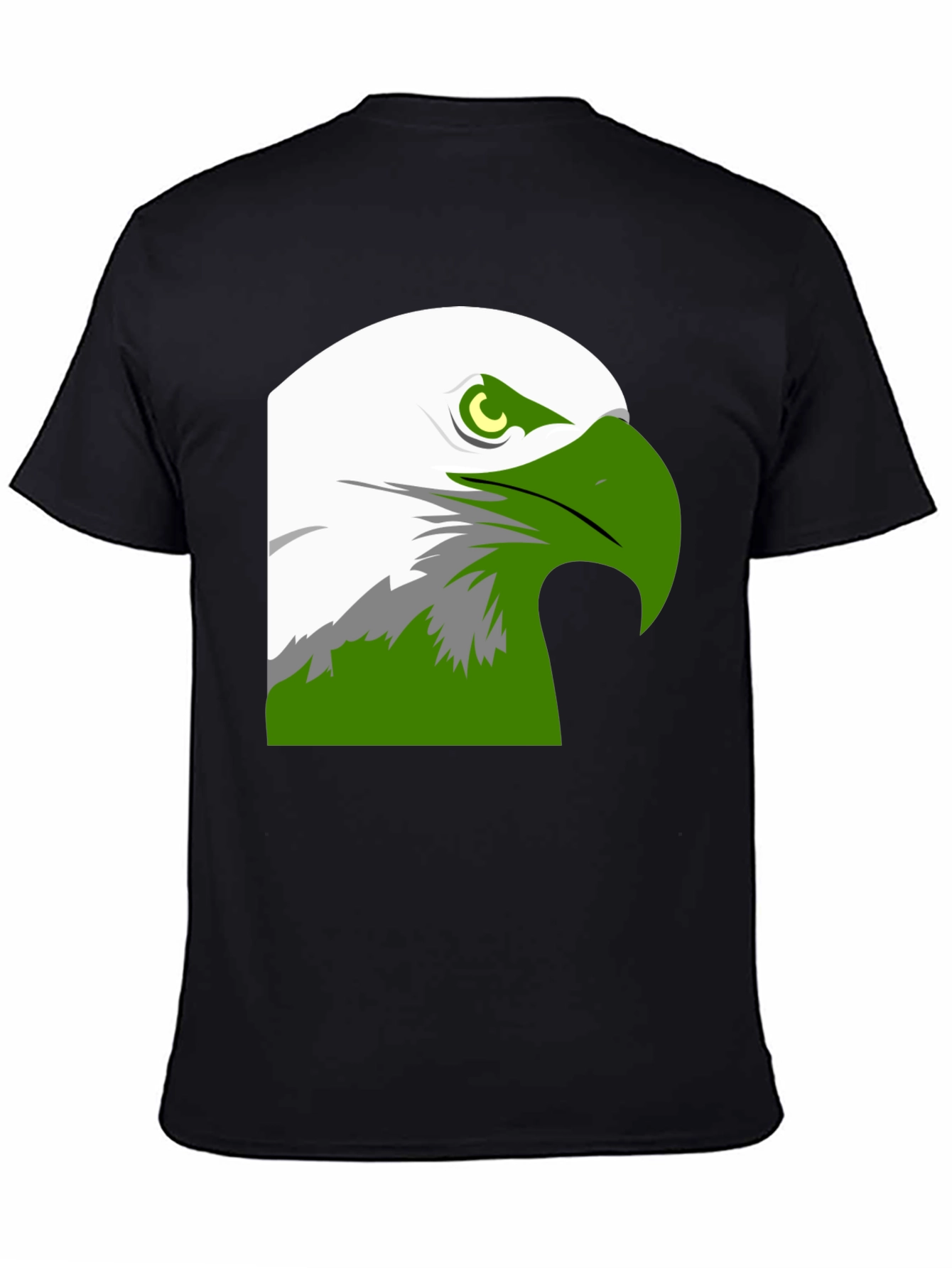 Bold Eagle Graphic Tee - Black Cotton Blend