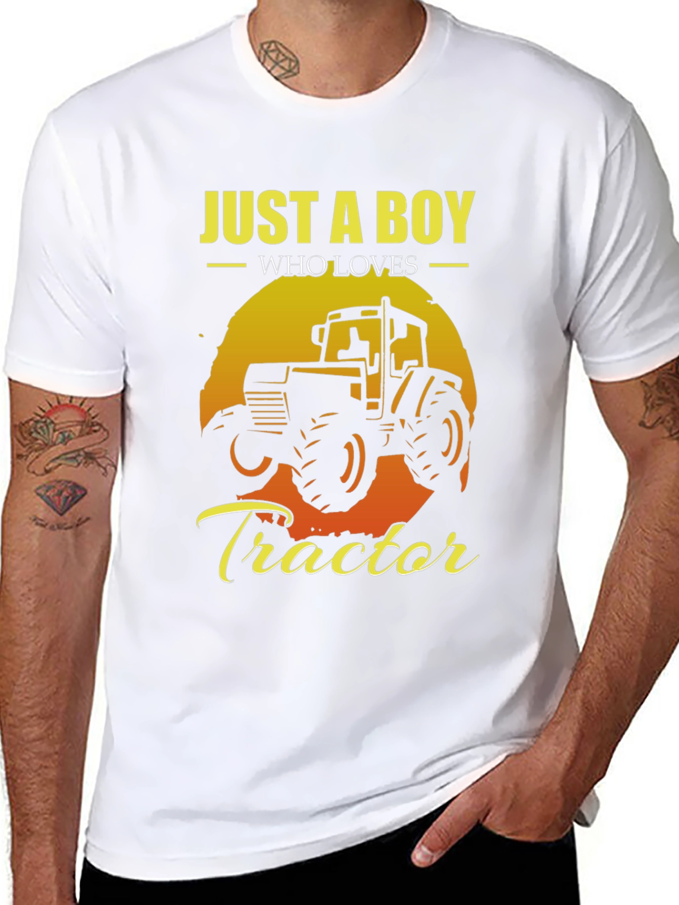 Just A Boy Who Loves Tractors T-Shirt