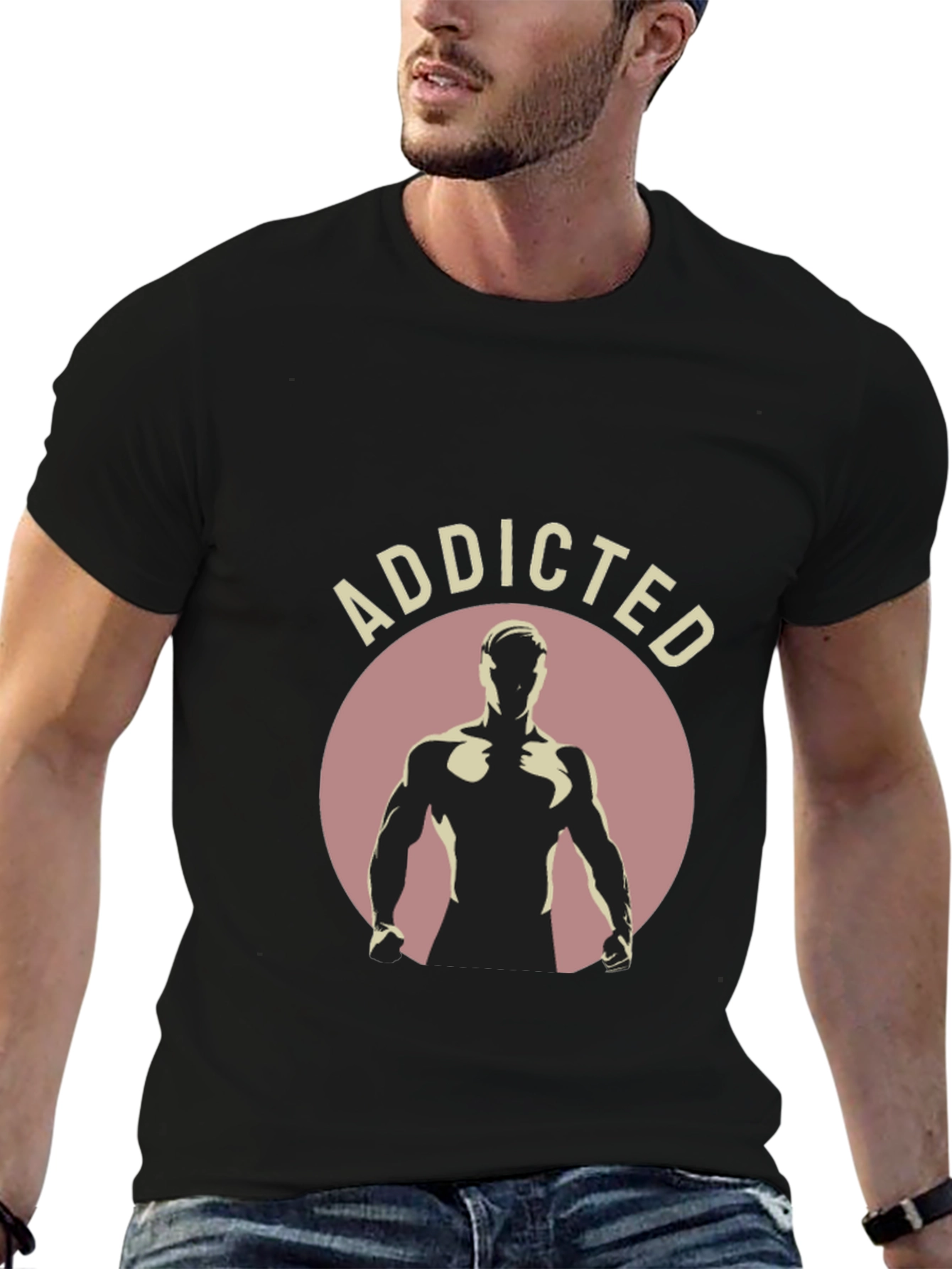 Addicted Graphic Tee - Mens Black T-Shirt