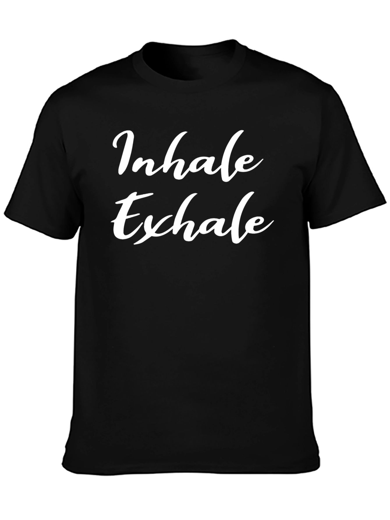 Inhale Exhale Graphic Tee - Black