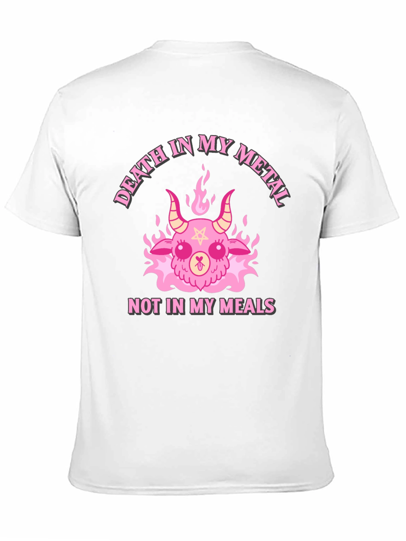 Death In My Metal T-Shirt - Cute Satanic Design