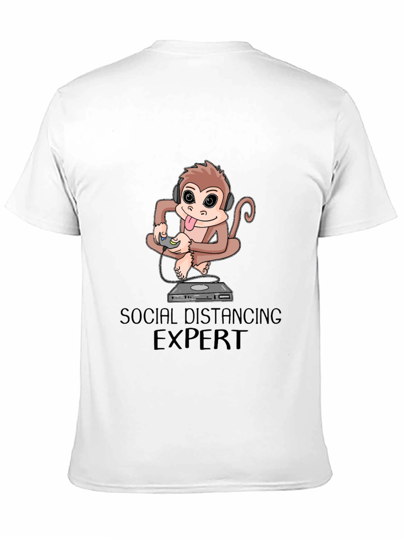 Social Distancing Expert Monkey Graphic Tee