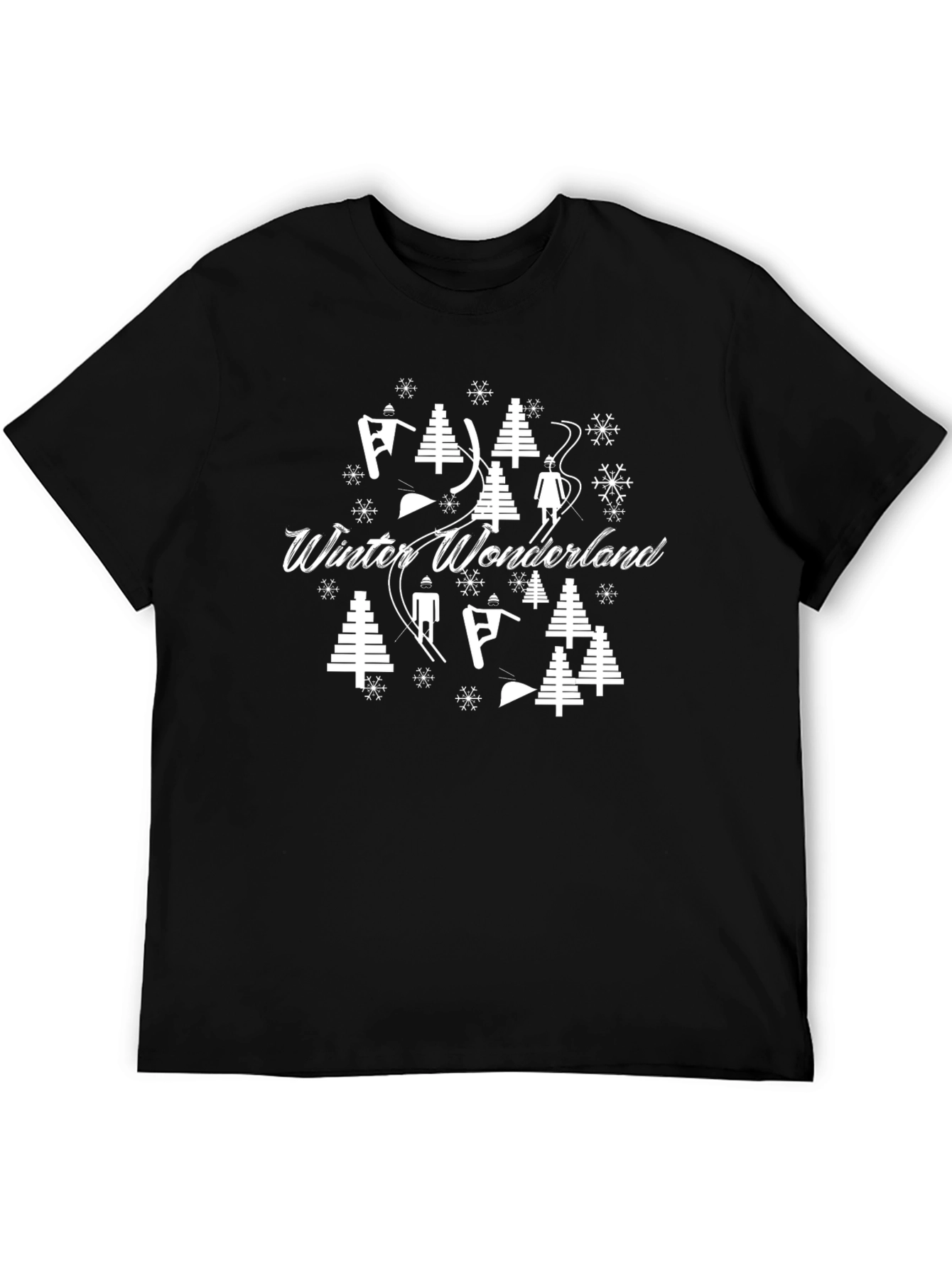 Winter Wonderland Graphic T-Shirt - Black