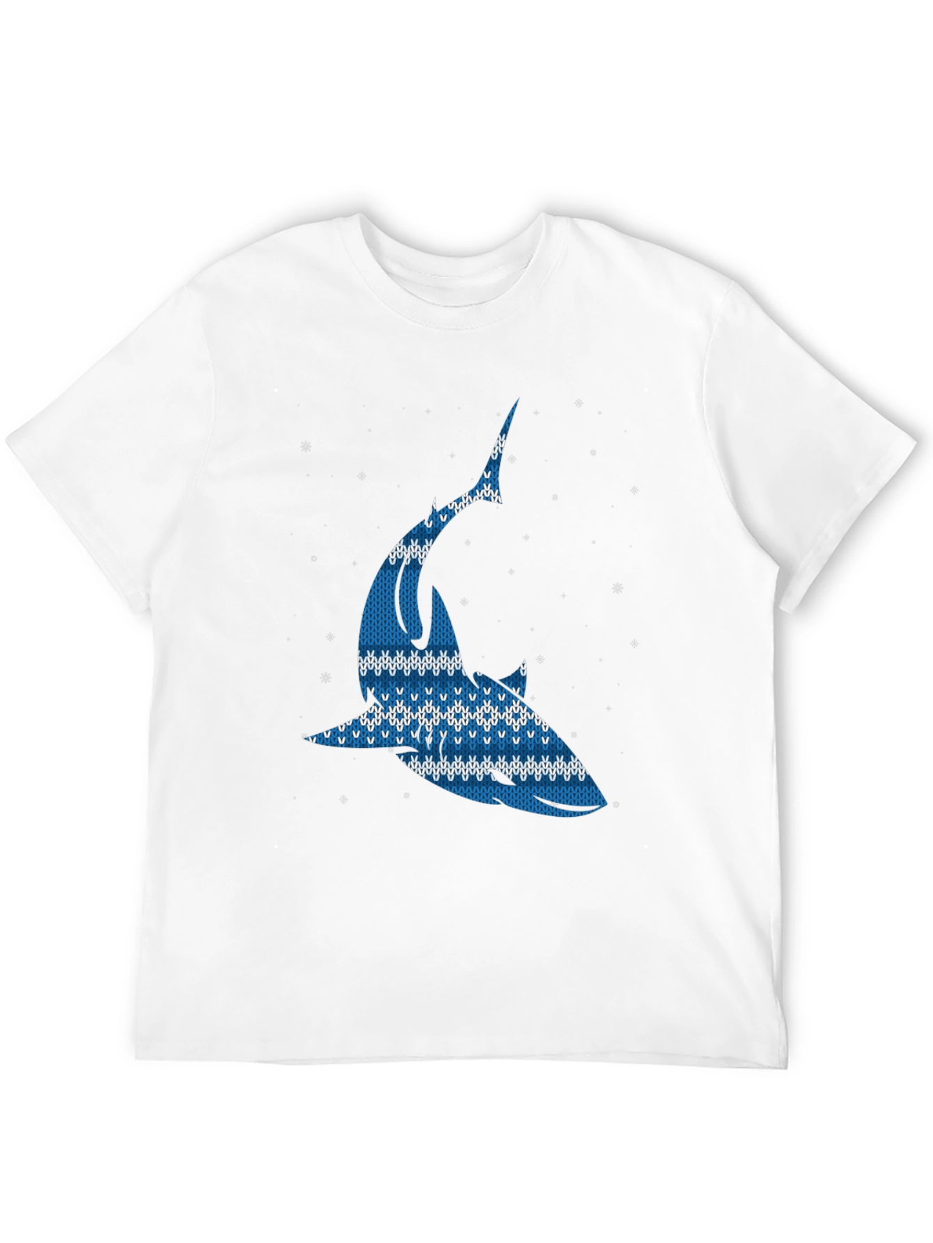 Ugly Christmas Sweater Shark Graphic Tee