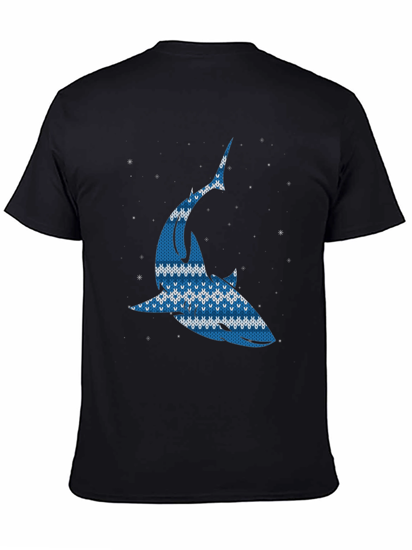 Ugly Christmas Sweater Shark Graphic Tee