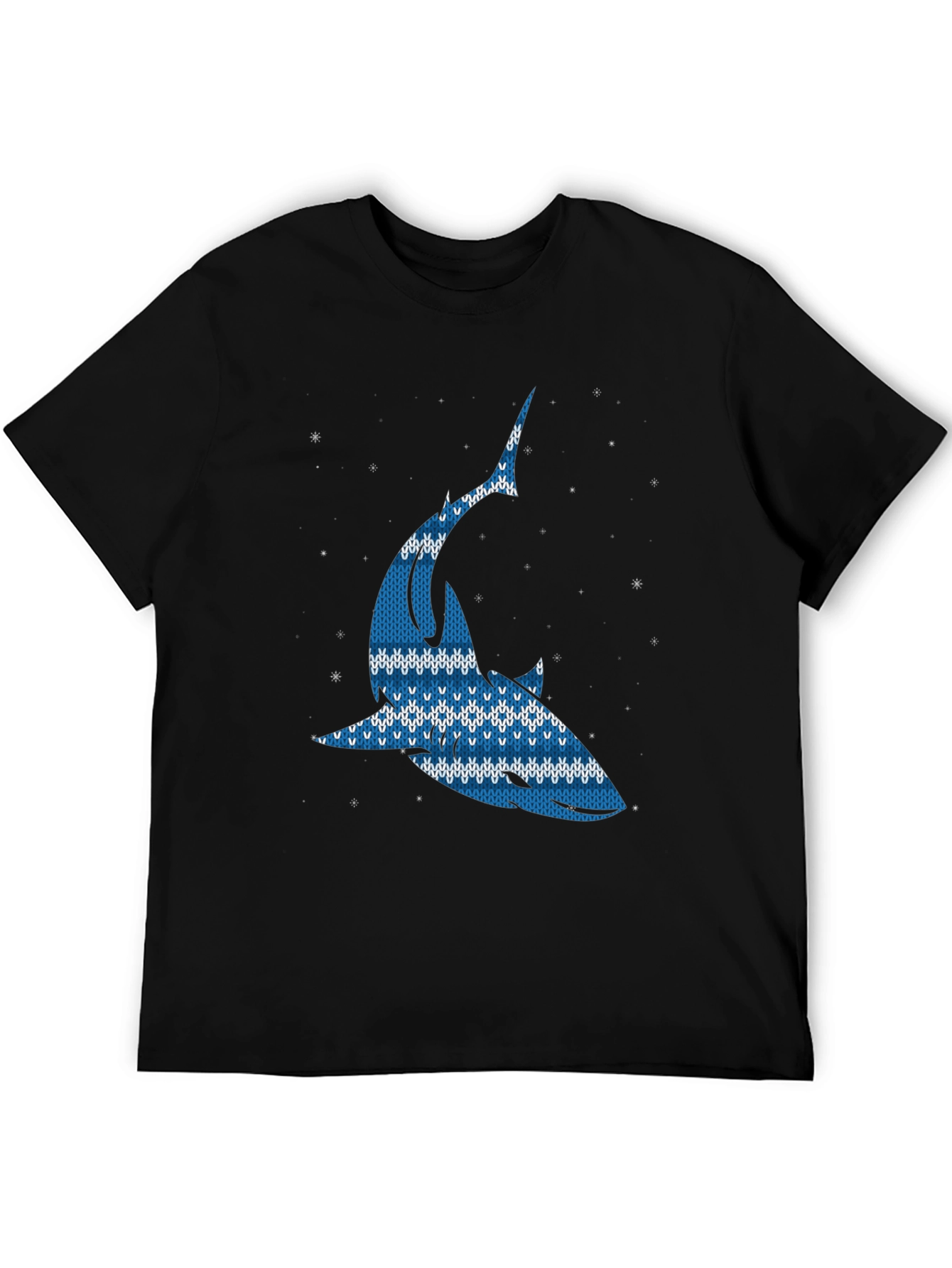 Ugly Christmas Sweater Shark Graphic Tee