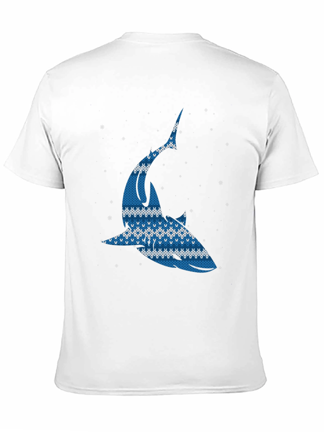 Ugly Christmas Sweater Shark Graphic Tee
