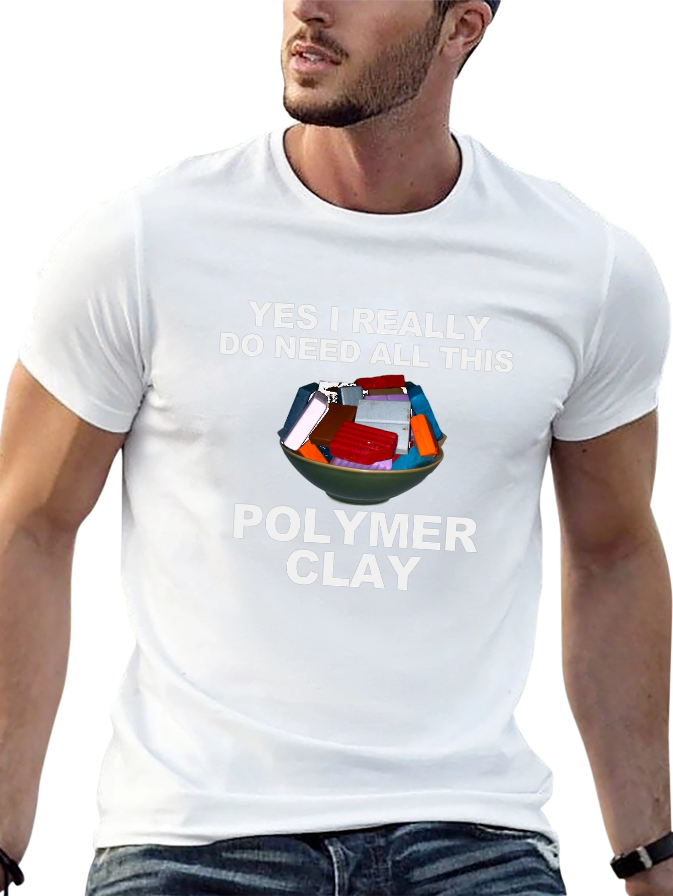 Polymer Clay Lover T-Shirt - Crafting Humor Tee