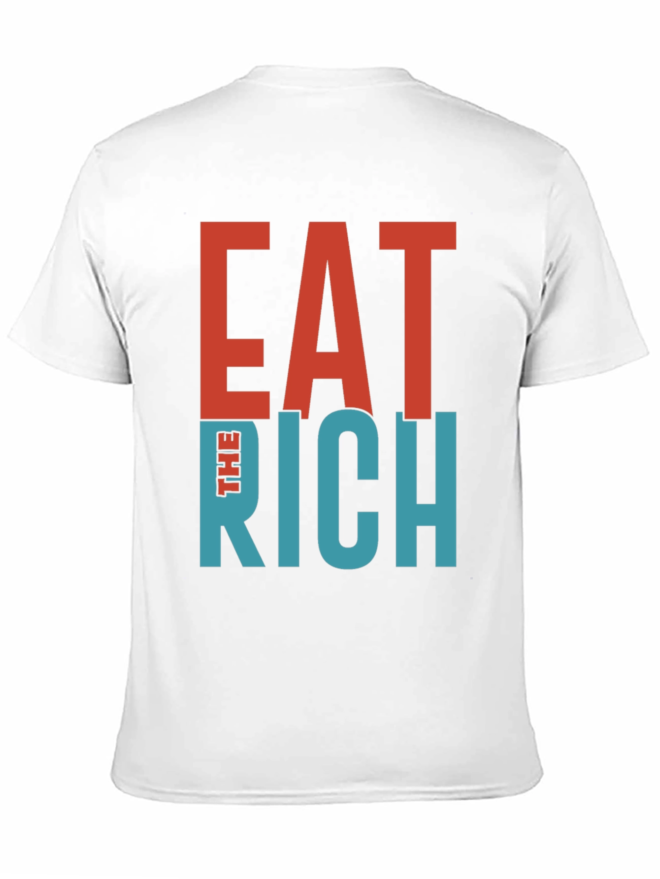 Eat The Rich Graphic Tee - Bold Statement T-Shirt