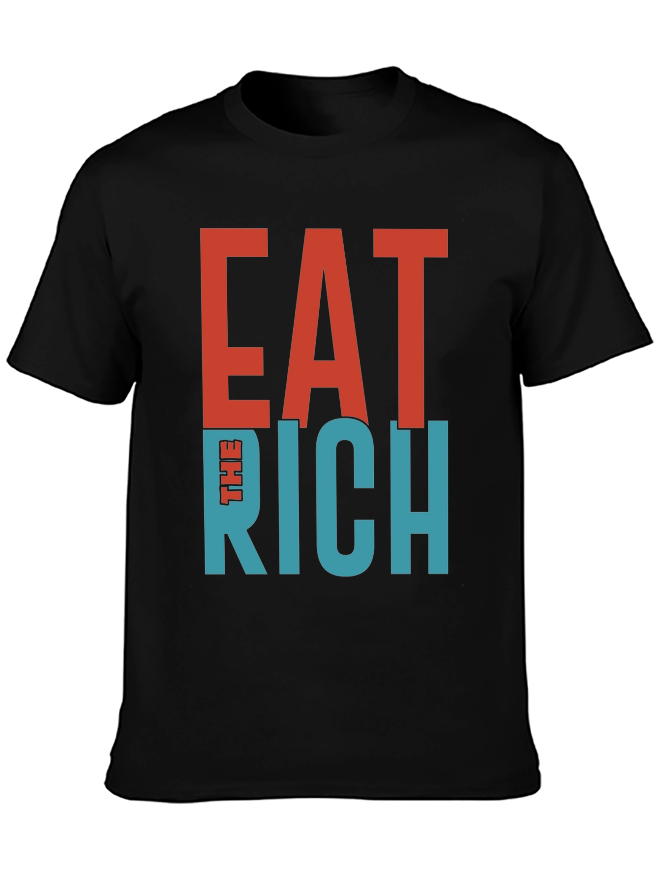 Eat The Rich Graphic Tee - Bold Statement T-Shirt
