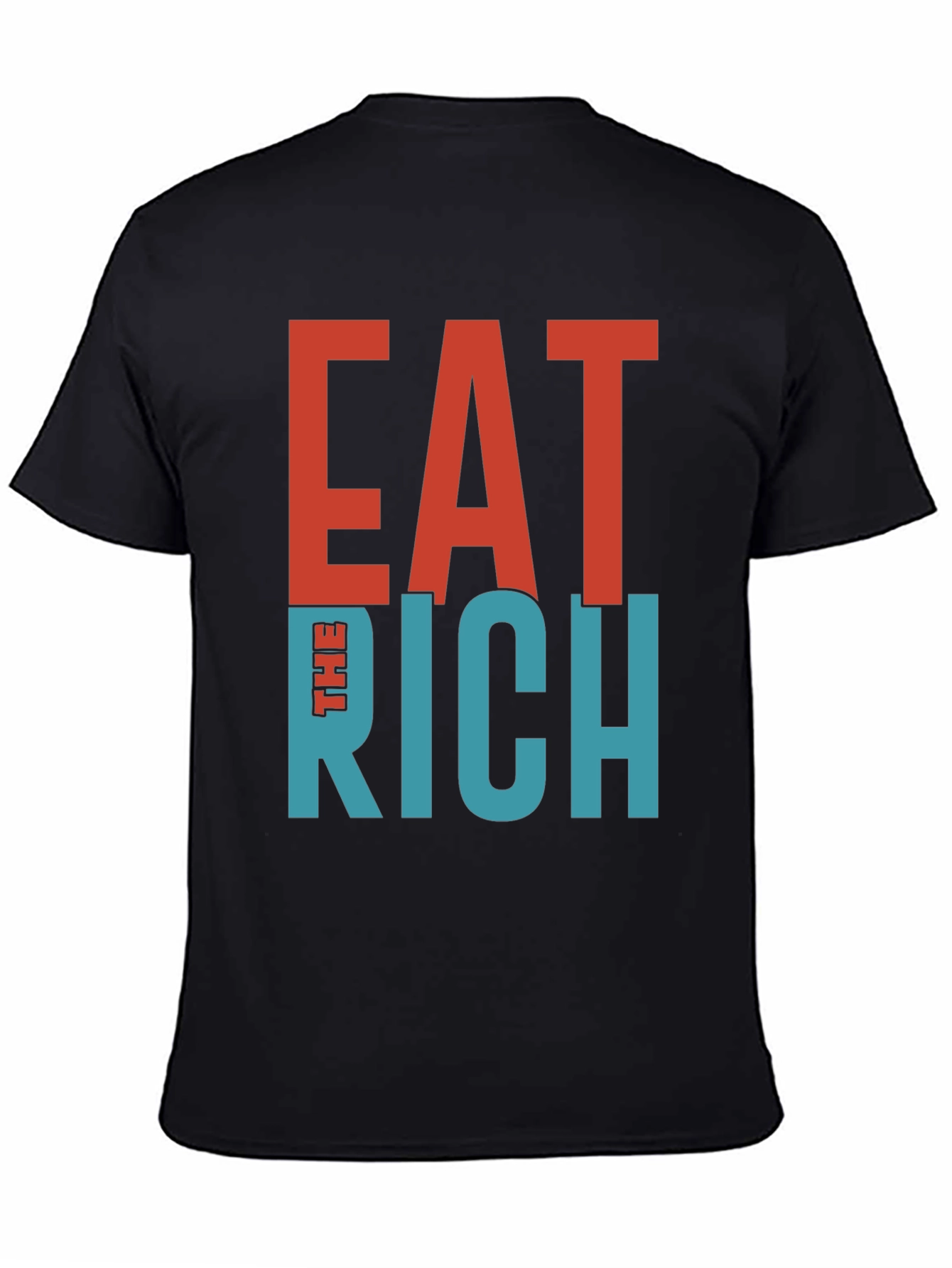 Eat The Rich Graphic Tee - Bold Statement T-Shirt