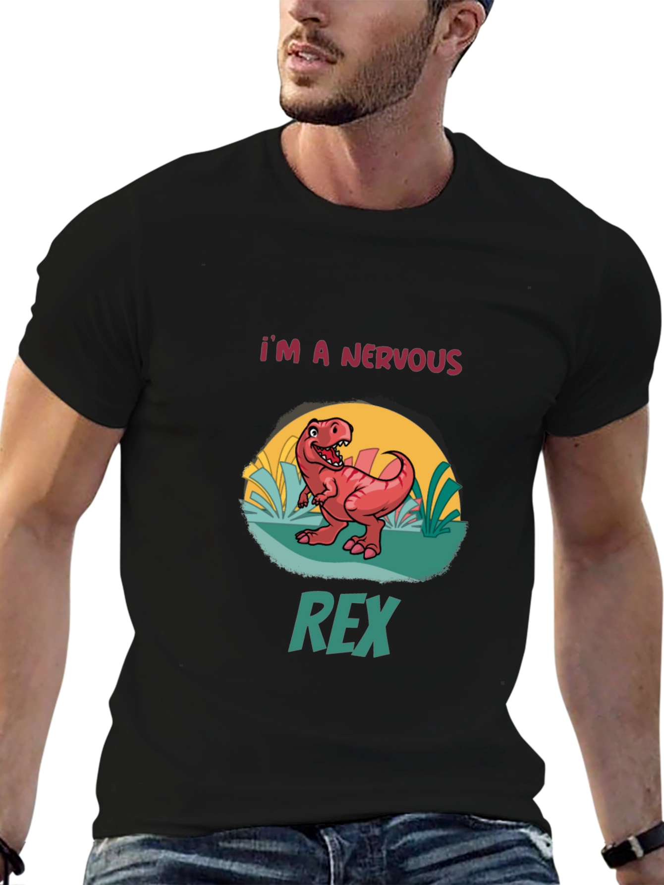 Nervous Rex Black T-Shirt