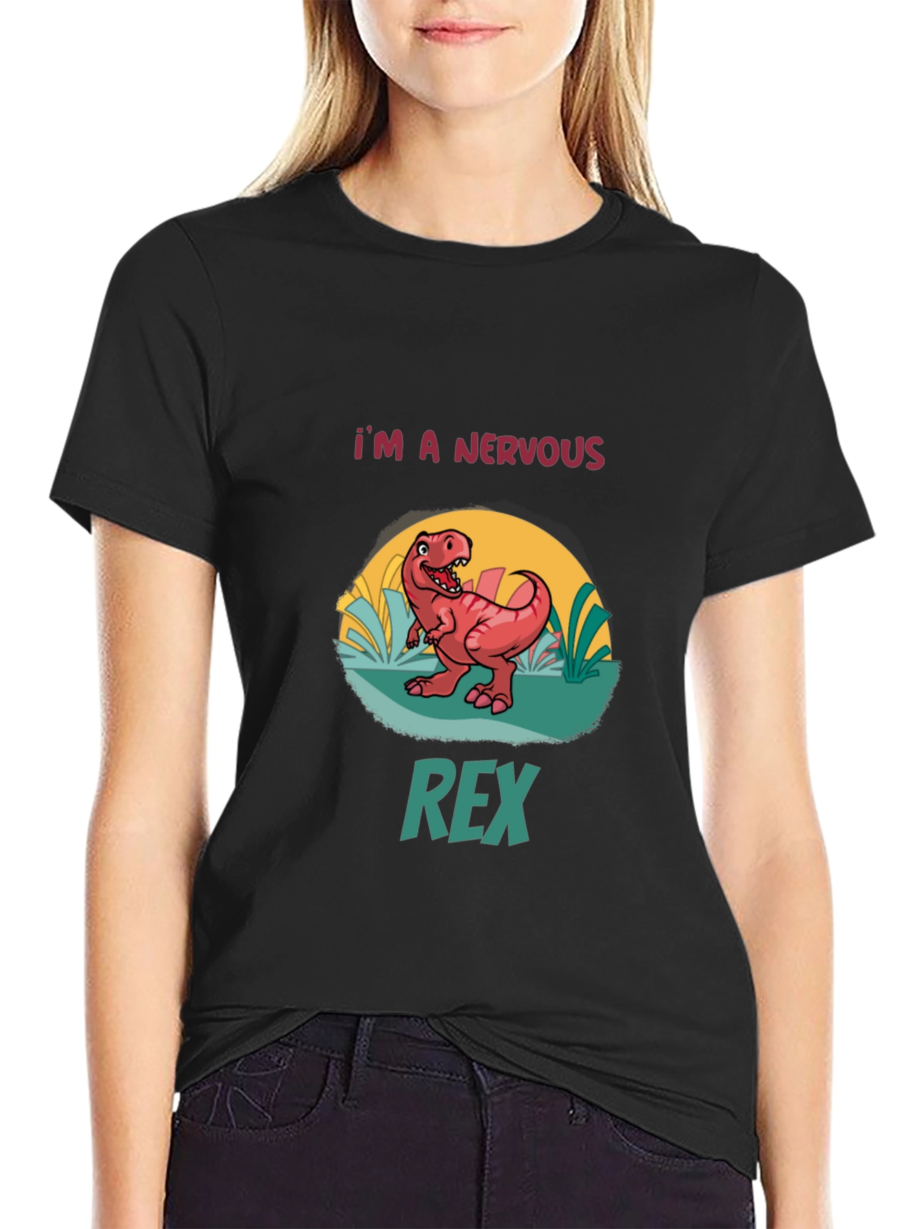 Nervous Rex Black T-Shirt