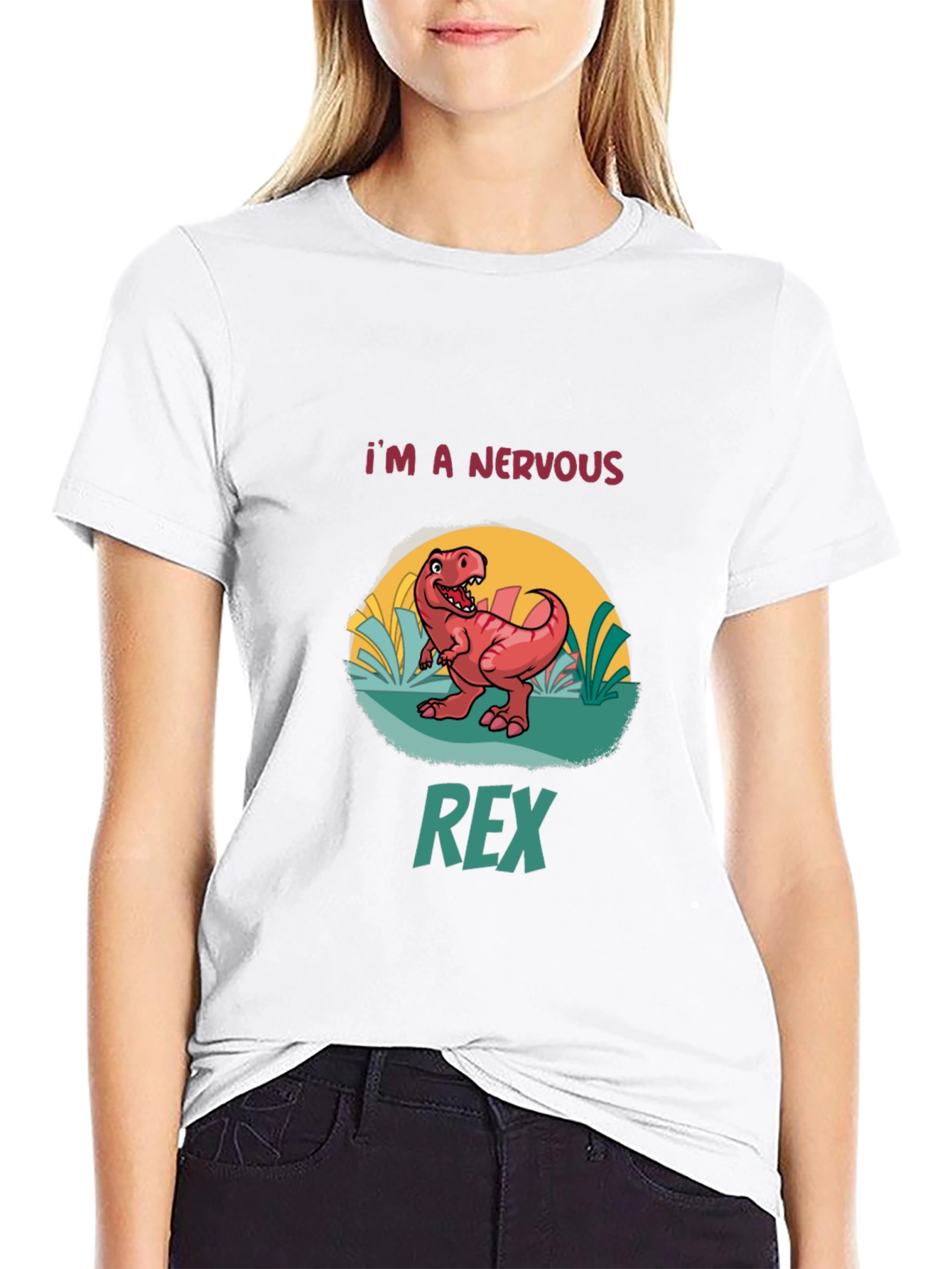 Nervous Rex Black T-Shirt