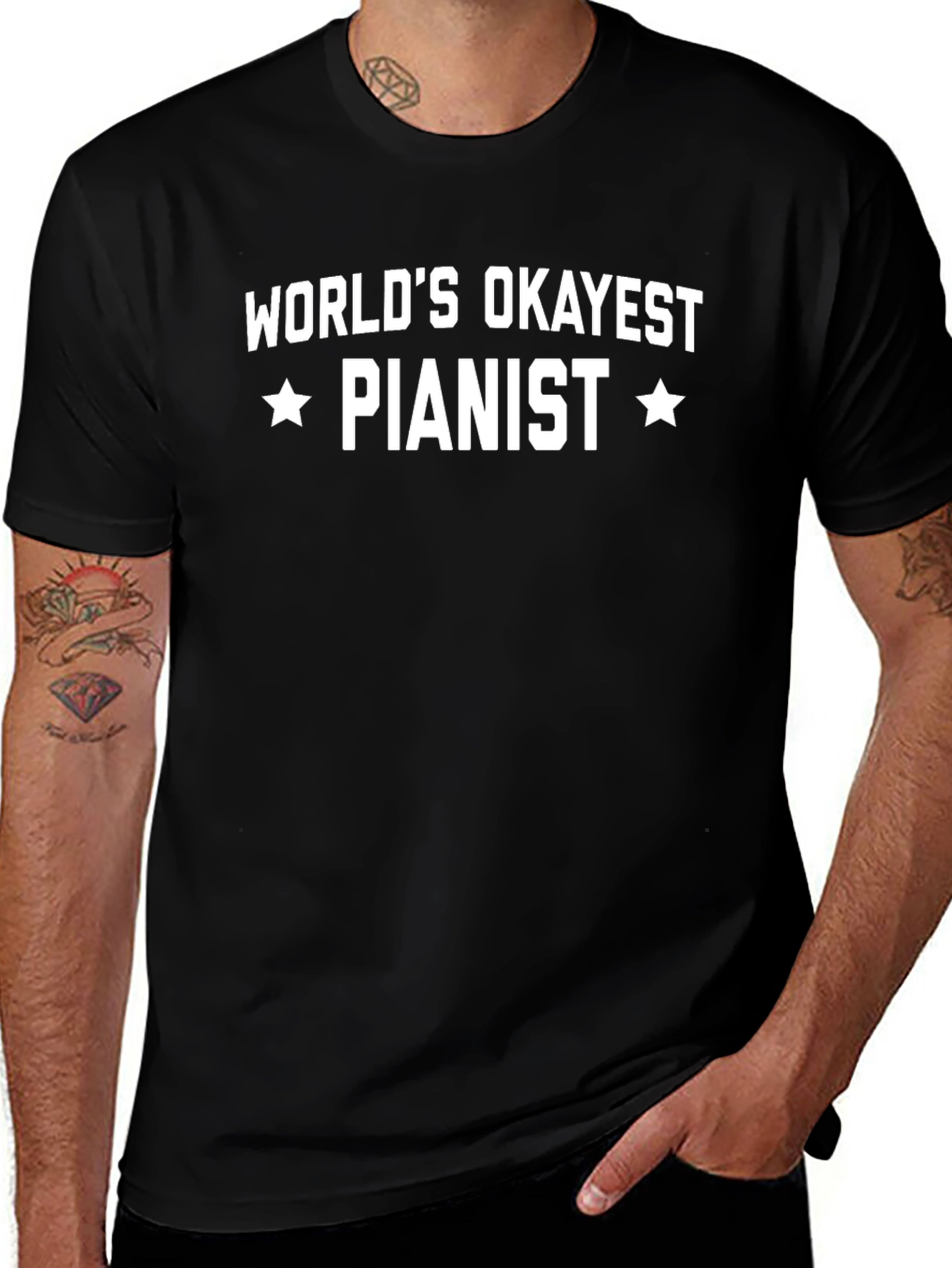 Worlds Okayest Pianist Tee