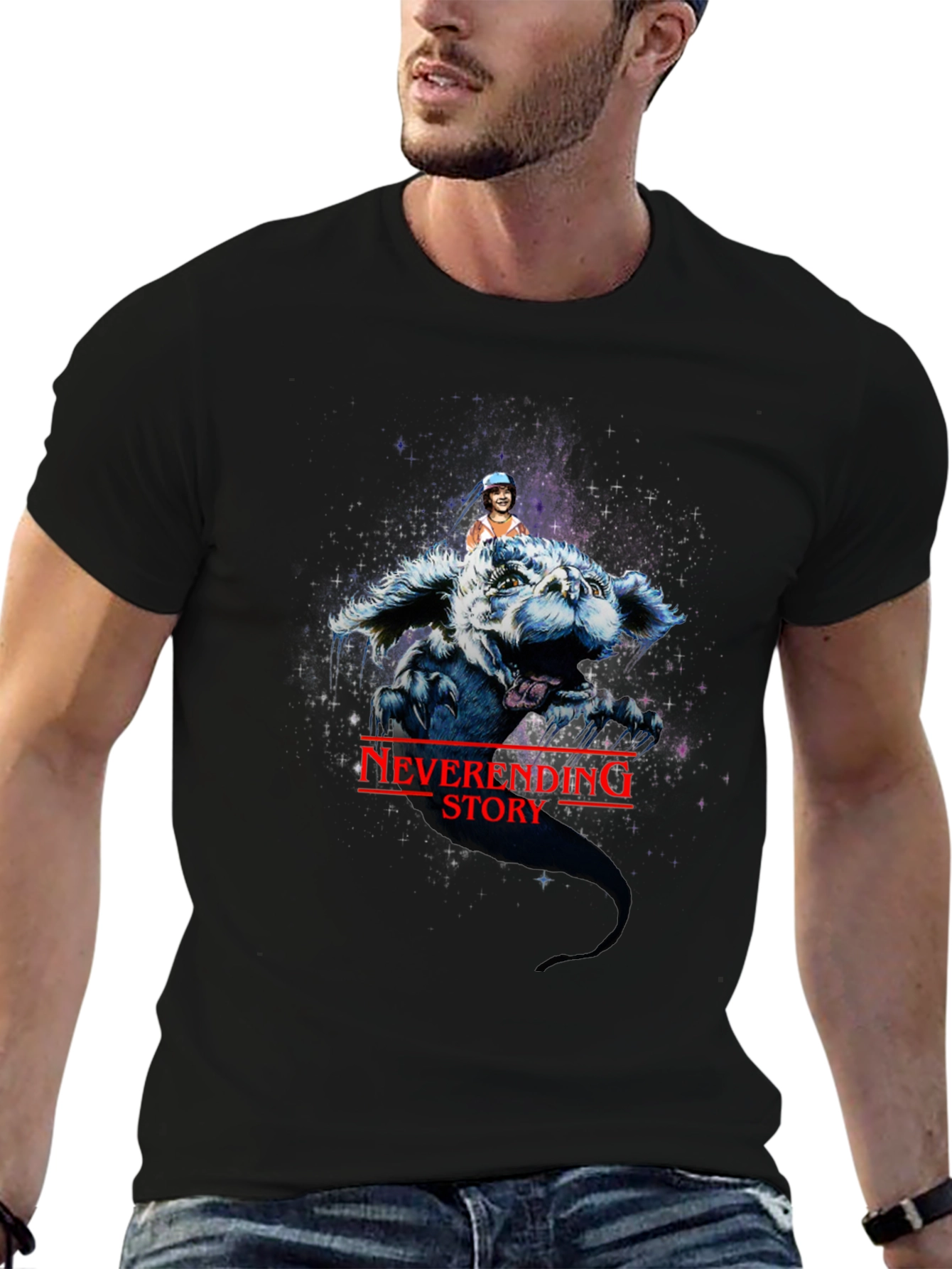 Neverending Story Graphic Tee - Luck Dragon T-Shirt
