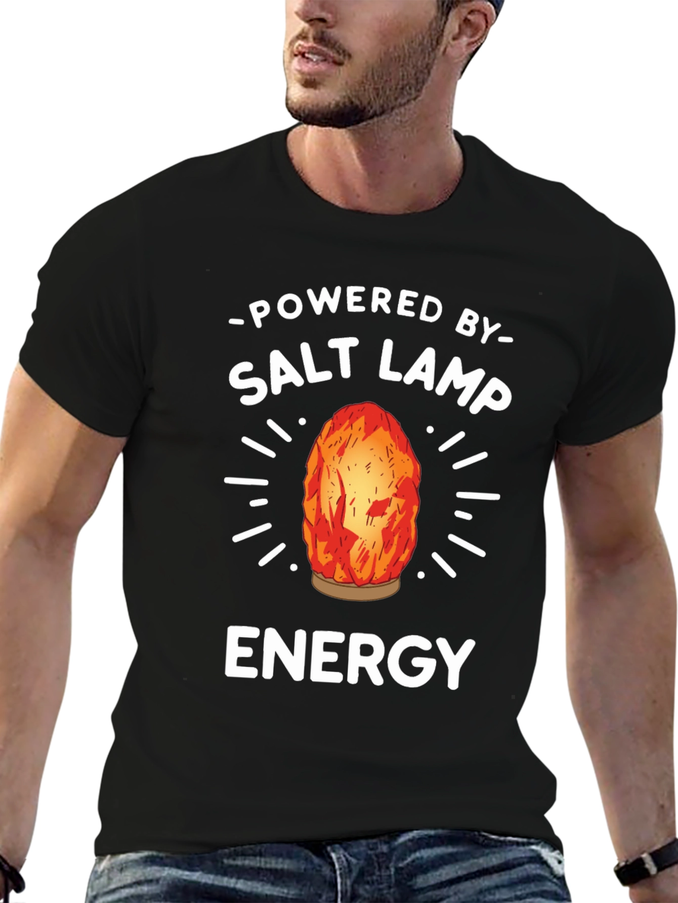 Salt Lamp Energy T-Shirt - Unisex Black Tee