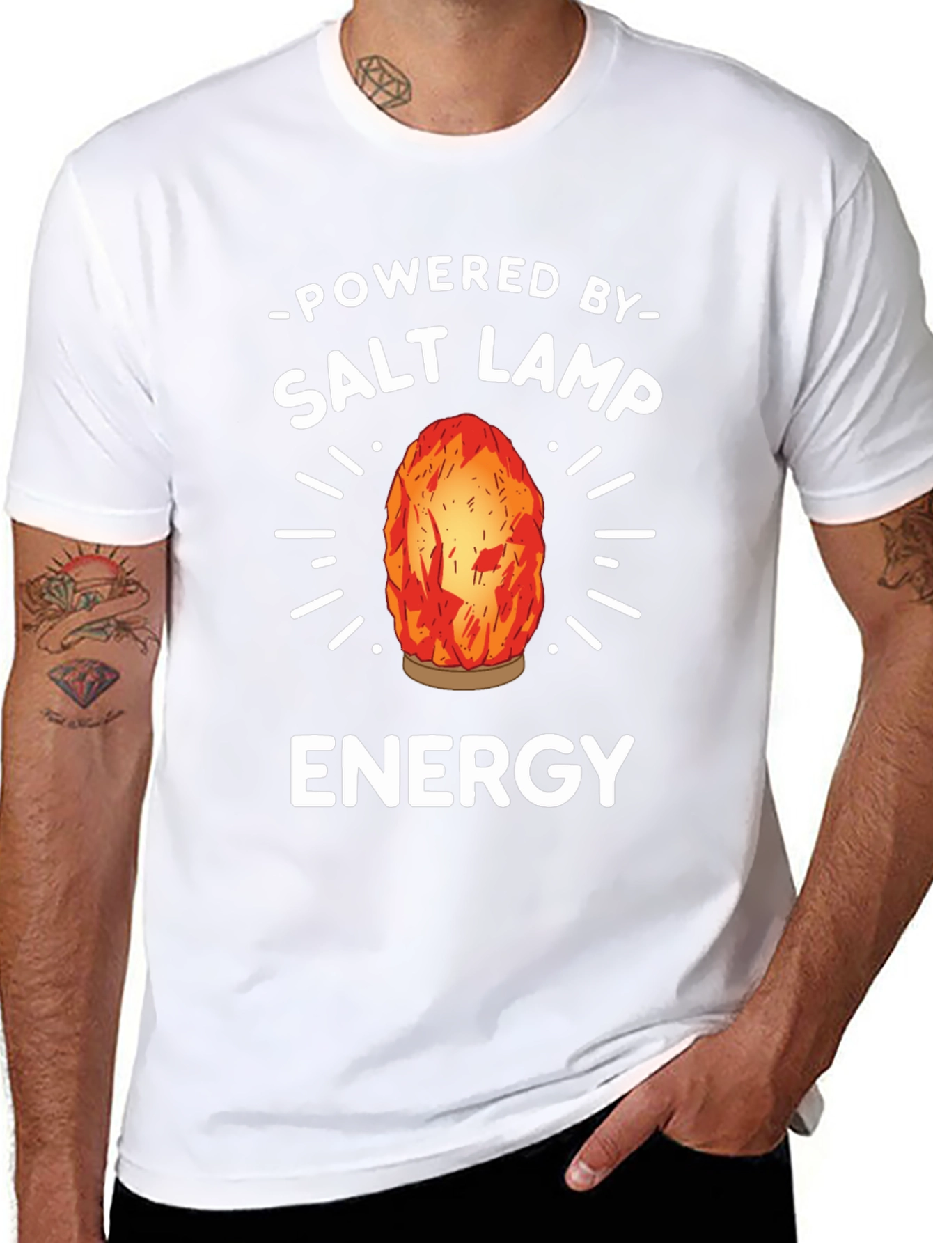 Salt Lamp Energy T-Shirt - Unisex Black Tee