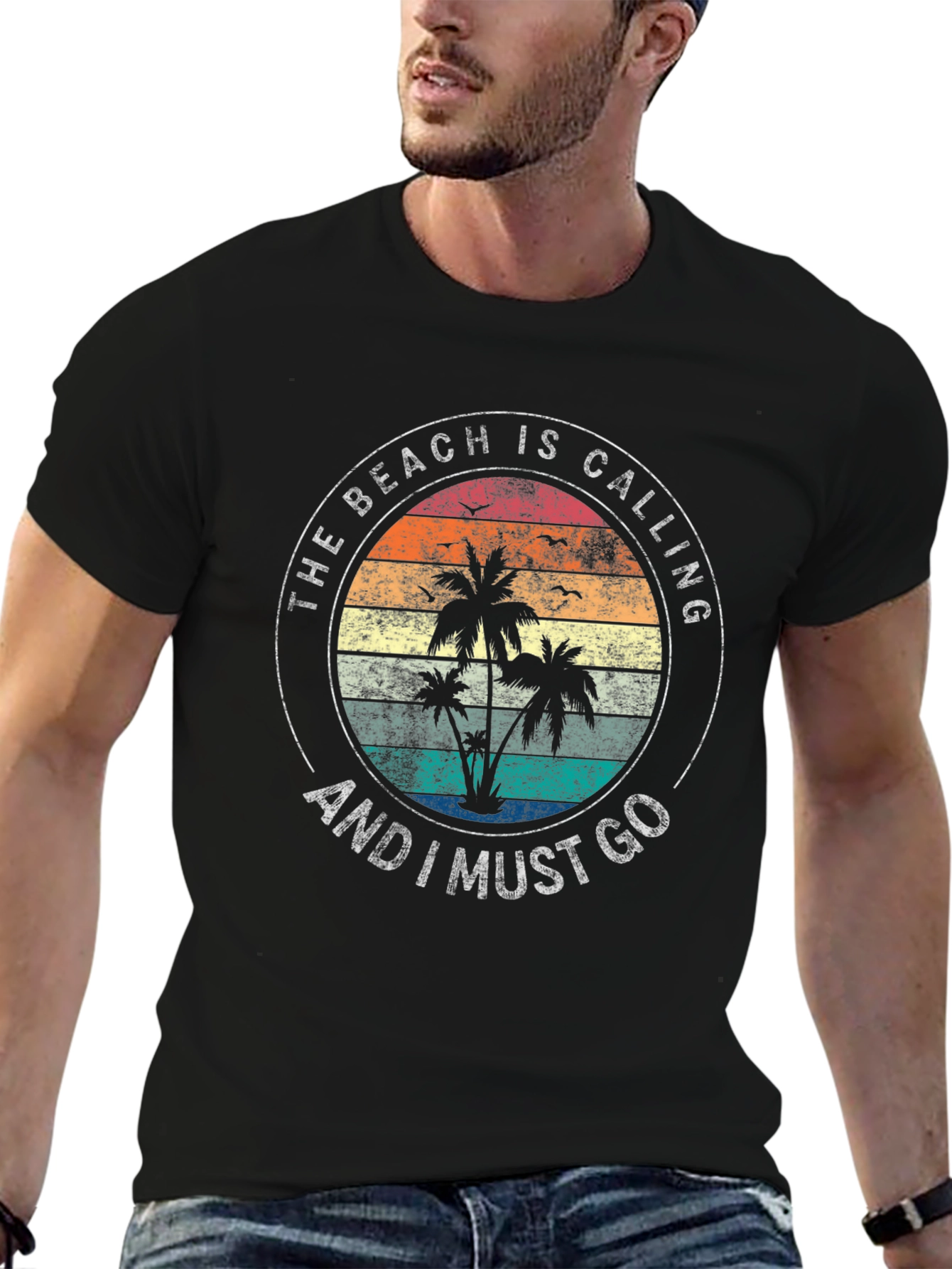 The Beach Is Calling Graphic T-Shirt