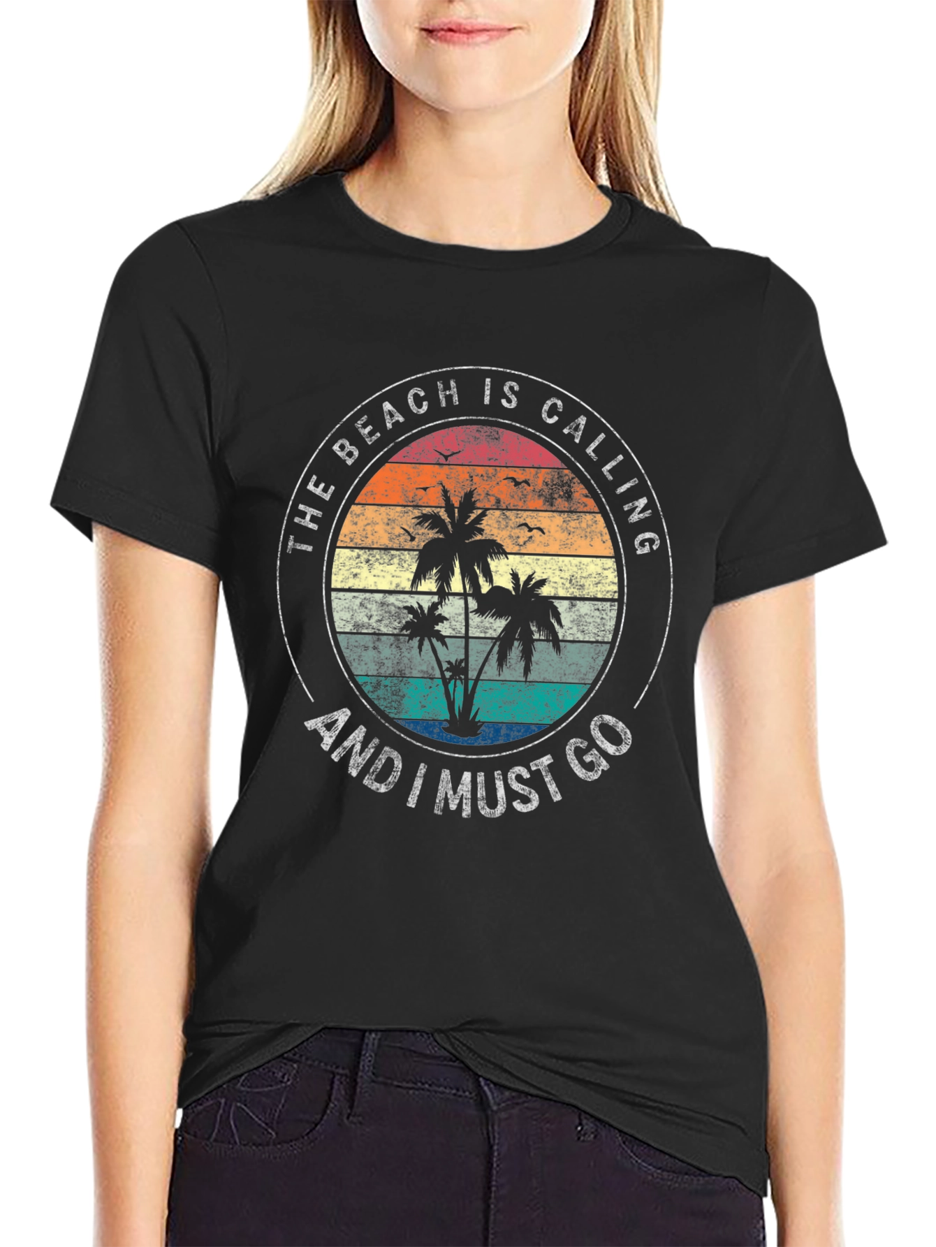 The Beach Is Calling Graphic T-Shirt